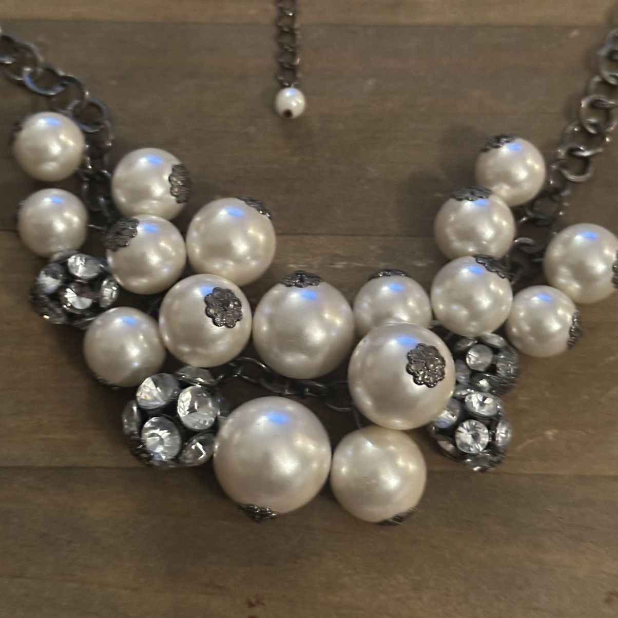 Other Cluster pearl and crystal ball bead necklace Size ONE SIZE - 5 Thumbnail