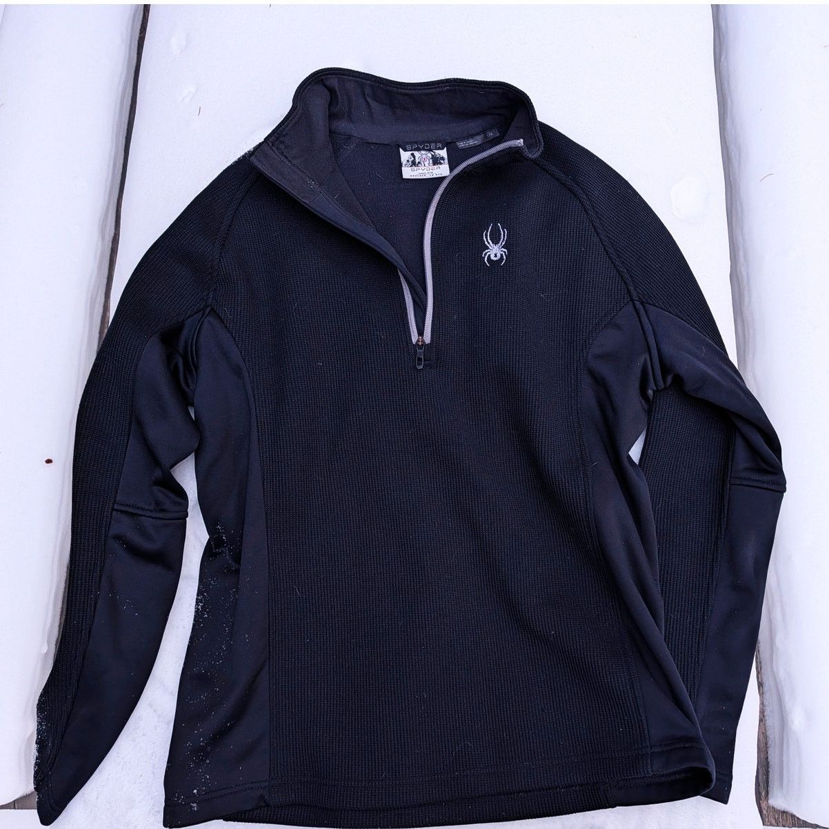 Spyder Spyder Core Sweater Men's Large Black 1/4 Zip Pullover Fleec Size US L / EU 52-54 / 3 - 4 Thumbnail