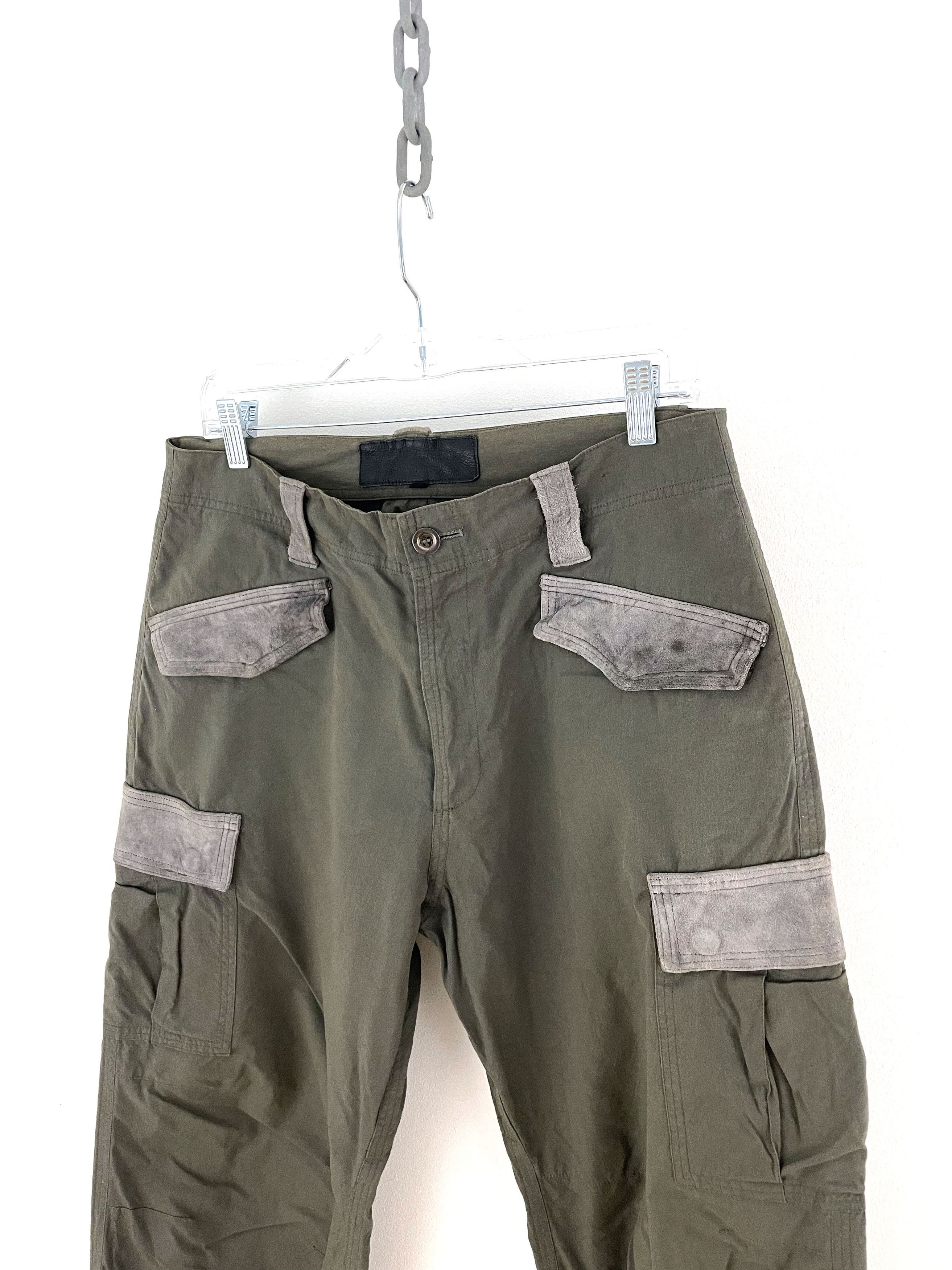 Isamu Katayama Backlash Suede Trim Cargo Pants Size US 32 / EU 48 - 2 Thumbnail