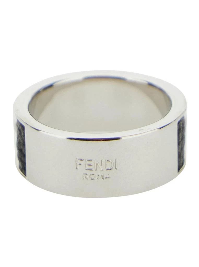 Fendi o1B3y1r0326 Size : OS / Selleria Ring in Black/Silver Size ONE SIZE - 2 Thumbnail