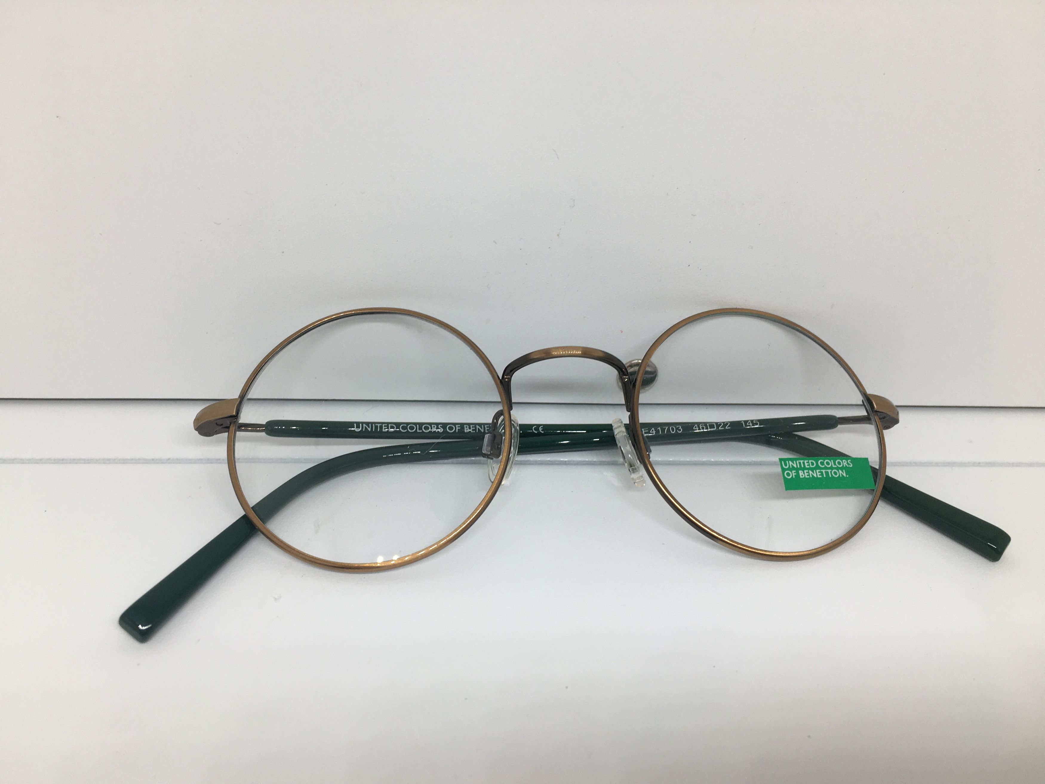 United Colors Of Benetton BENETTON BE41704 Brown Round Eyglasses Frame Size ONE SIZE - 6 Thumbnail
