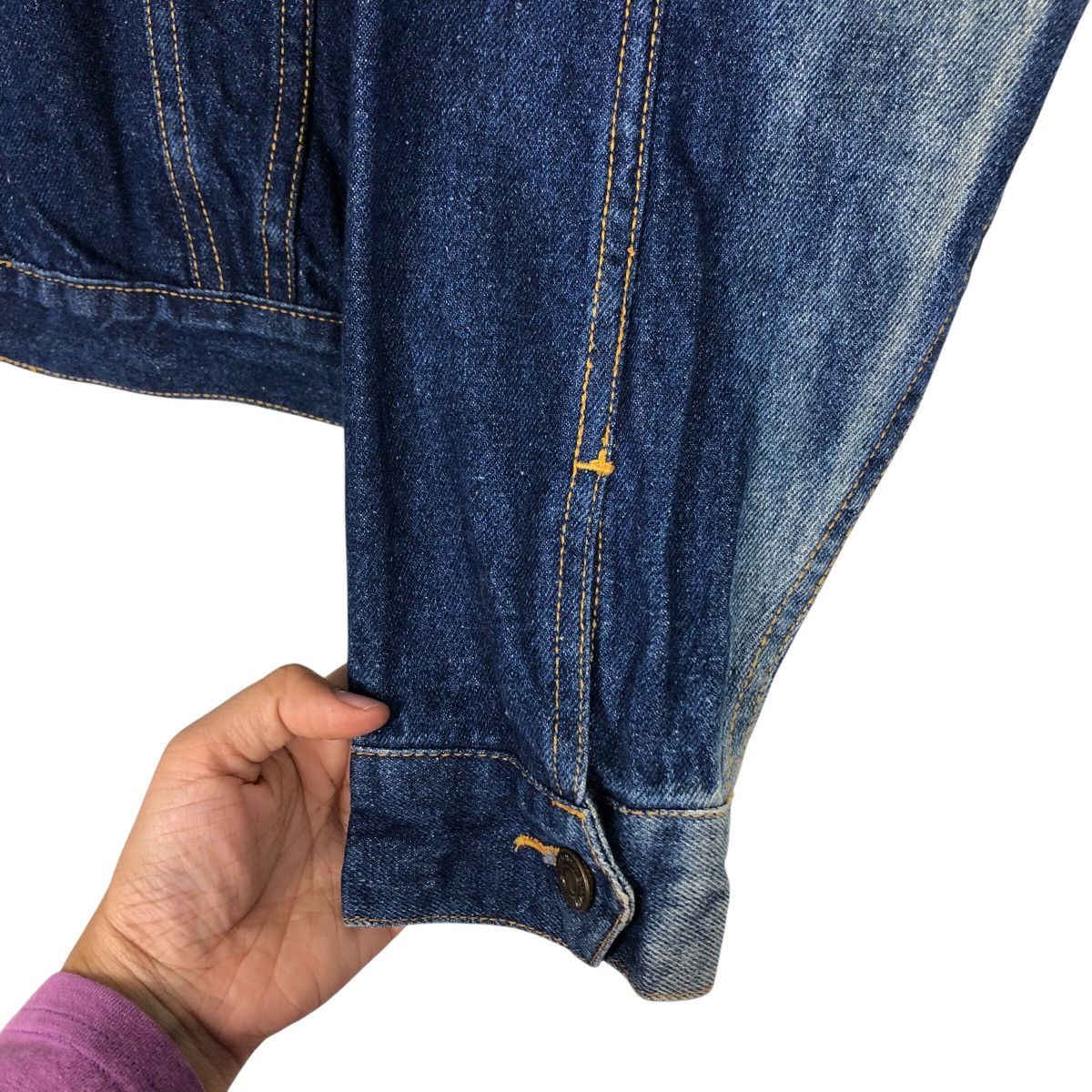 Japanese Brand 📌Vintage Trucker Denim Biker Jacket Nepuca Issey Miyake Size US L / EU 52-54 / 3 - 16 Thumbnail