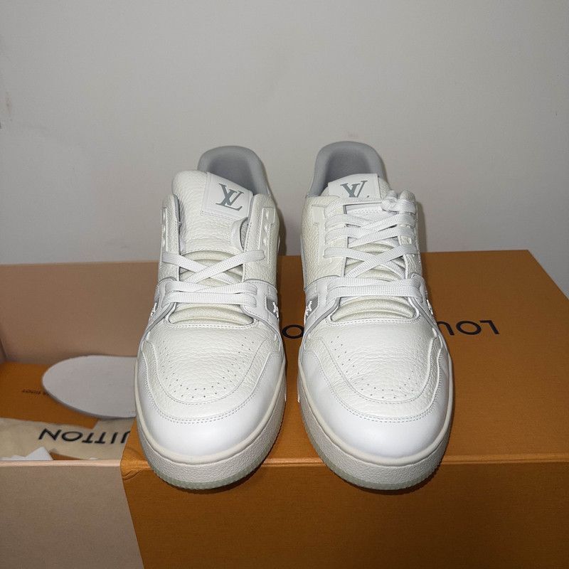 Louis Vuitton Louis Vuitton White Cement Low Top Sneakers - Size US 11 / EU 44 - 2 Thumbnail