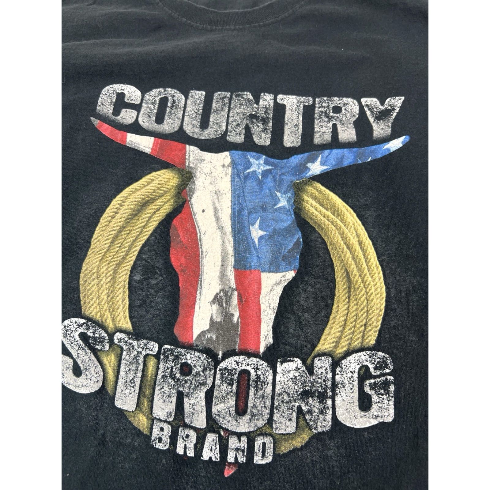 J Brand Country Strong Longsleeve T Shirt XL Black Bull Graphic Southwestern Style Men Shirt Size US XL / EU 56 / 4 - 2 Thumbnail