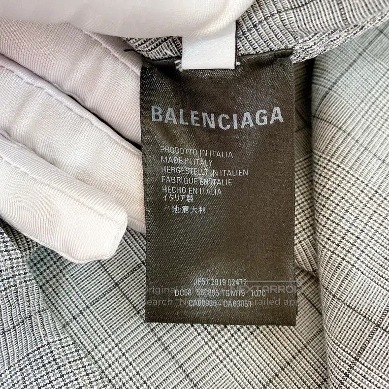Balenciaga Balenciaga Gray Tartan Shirt Size XS / US 0-2 / IT 36-38 - 8 Thumbnail