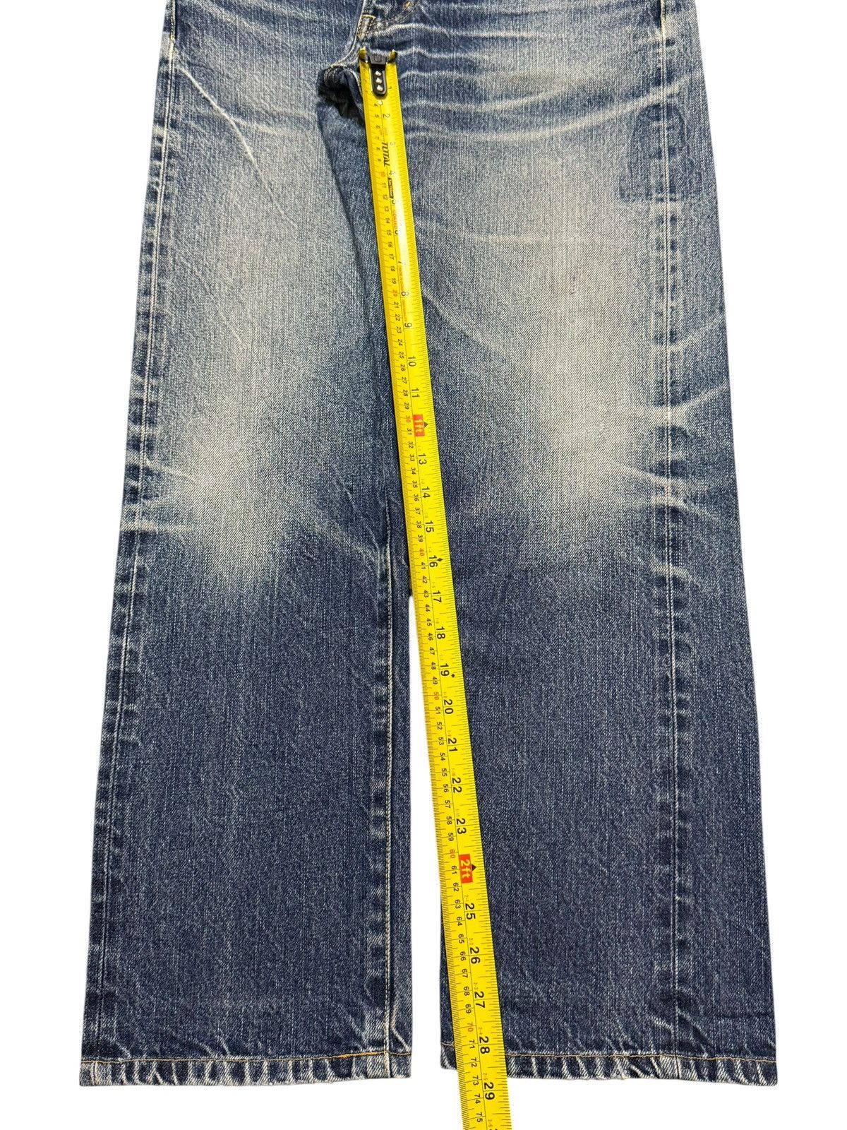 Uniqlo Vintage Y2K Japan Uniqlo Selvedge Faded Whiskers Loose Fits Size US 32 / EU 48 - 11 Thumbnail