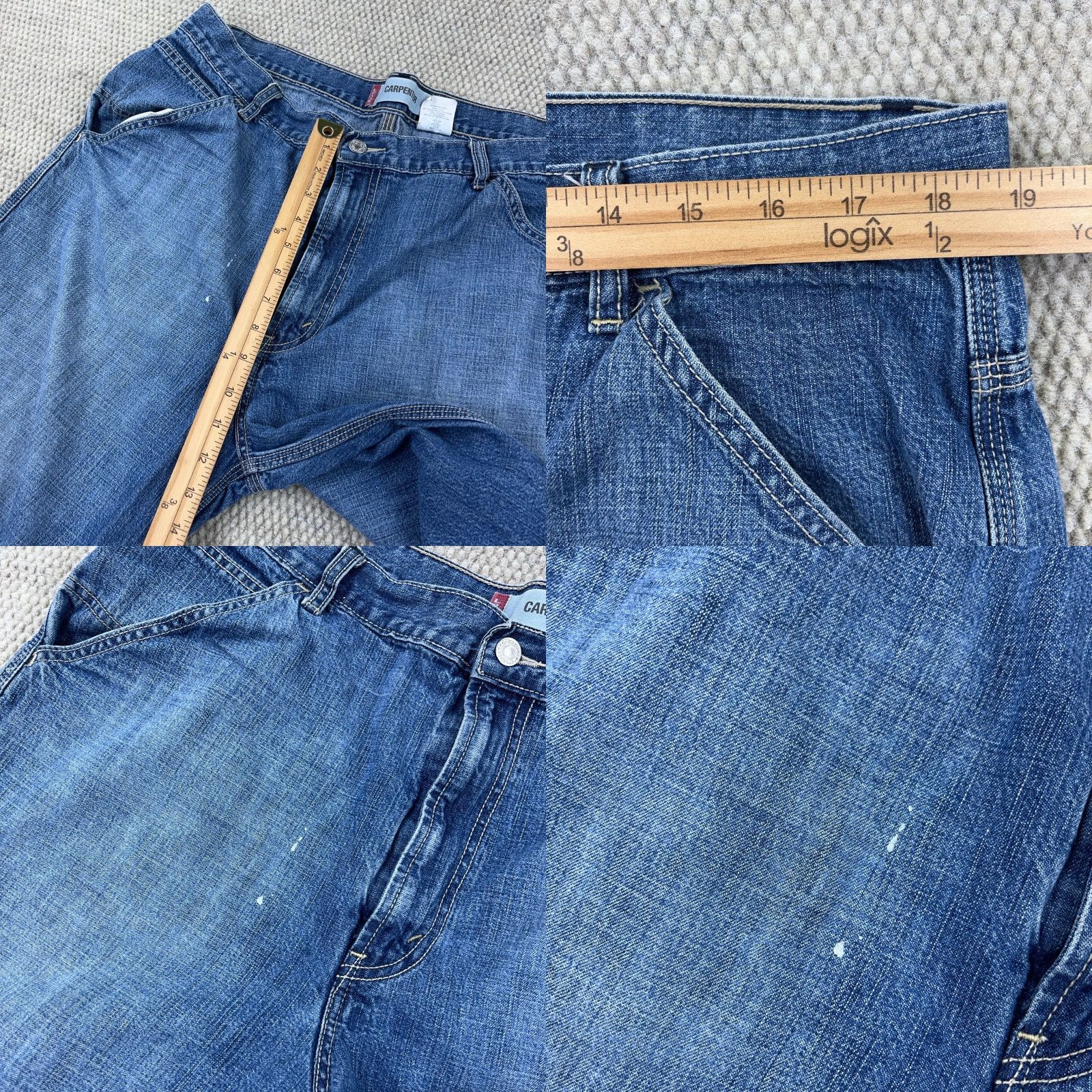 Levi's VINTAGE Levi's Shorts Men 38 Bermuda Denim 5-Pocket Relaxed Mid Blue Workwear Casual 90s Grunge Hip Hop Rockabilly 90s Mens Size US 38 / EU 54 - 8 Thumbnail