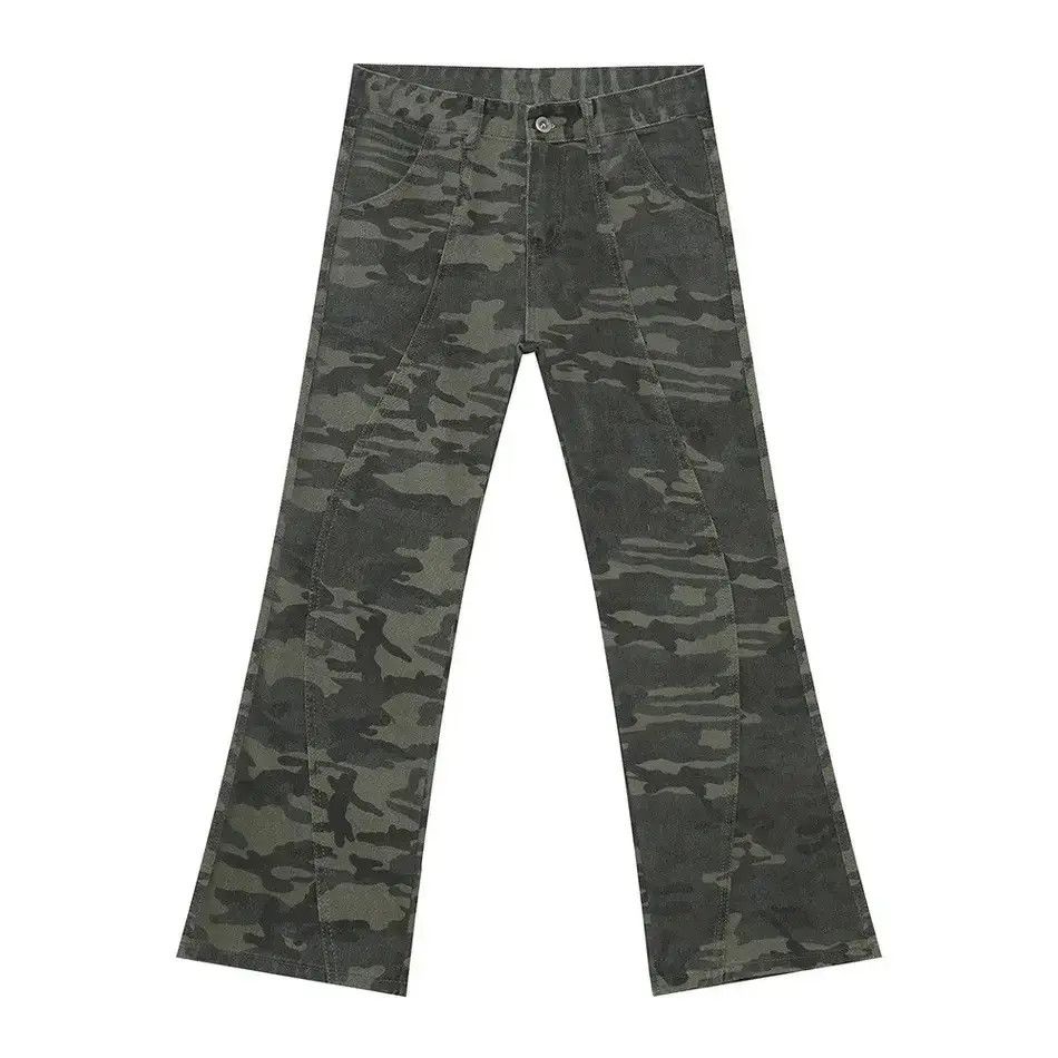 Japanese Brand Retro loose patchwork camouflage jeans Size US 32 / EU 48 - 6 Thumbnail