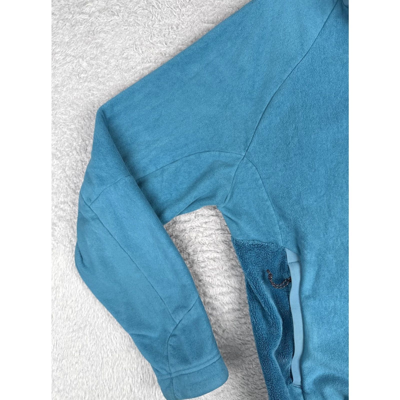 Mountain Hardwear Mountain Hardwear Fleece Jacket Womens Large Blue Full Zip Mock Neck Poly Hiking Size L / US 10 / IT 46 - 5 Thumbnail