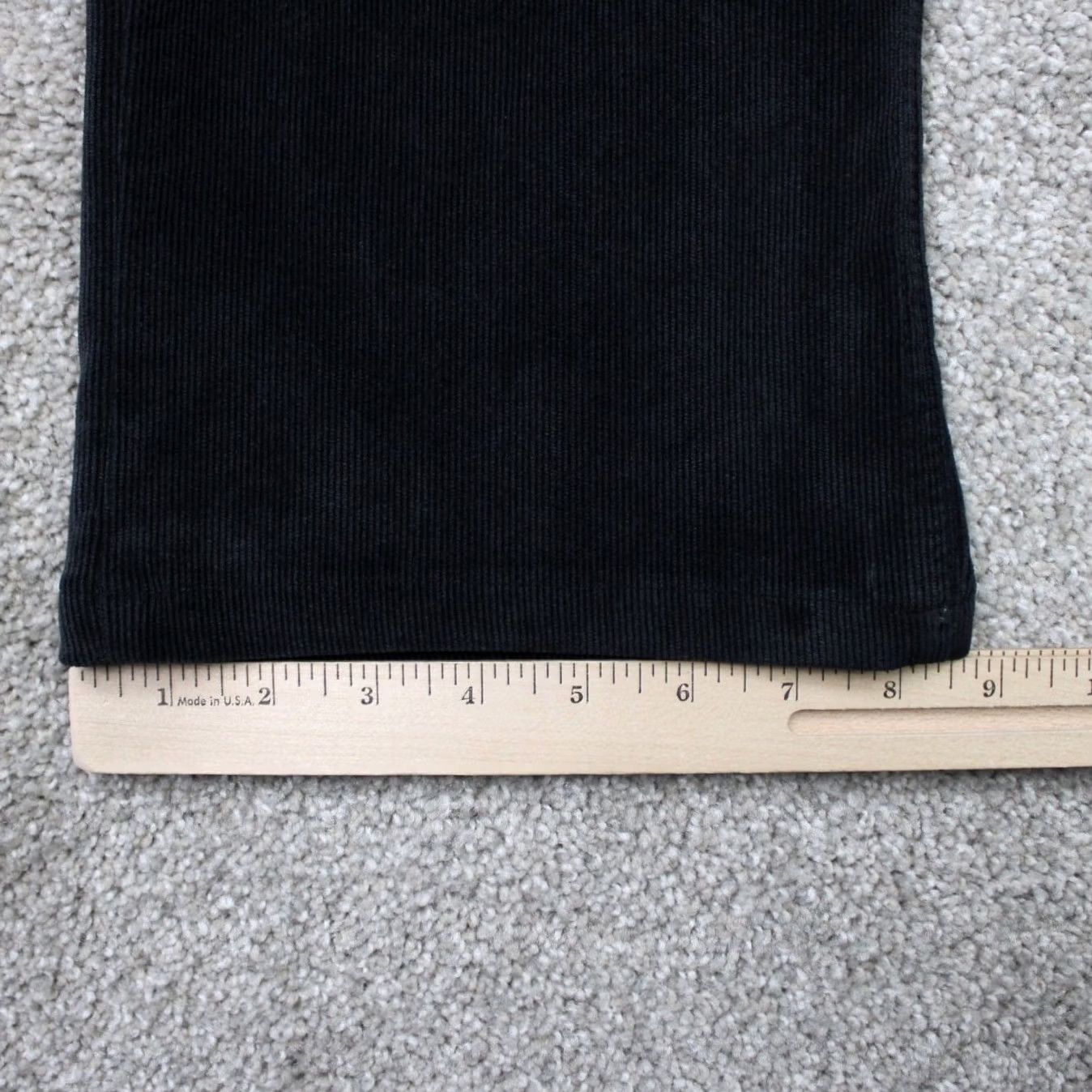 Vintage Hiltl Pants Mens 34x30 Black Corduroy Flat Front Trousers Straight Leg Dress Pants 90s Preppy academia Classic Mens Size US 34 / EU 50 - 5 Thumbnail