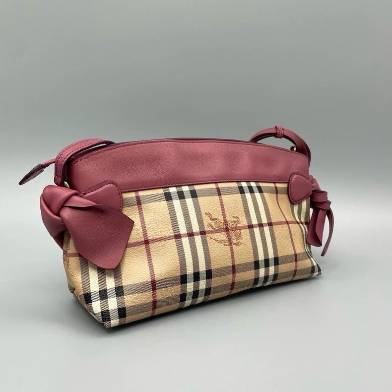 Burberry Burberry Burberry Checkered Crossbody Bag with Red Detail- Size ONE SIZE - 6 Thumbnail