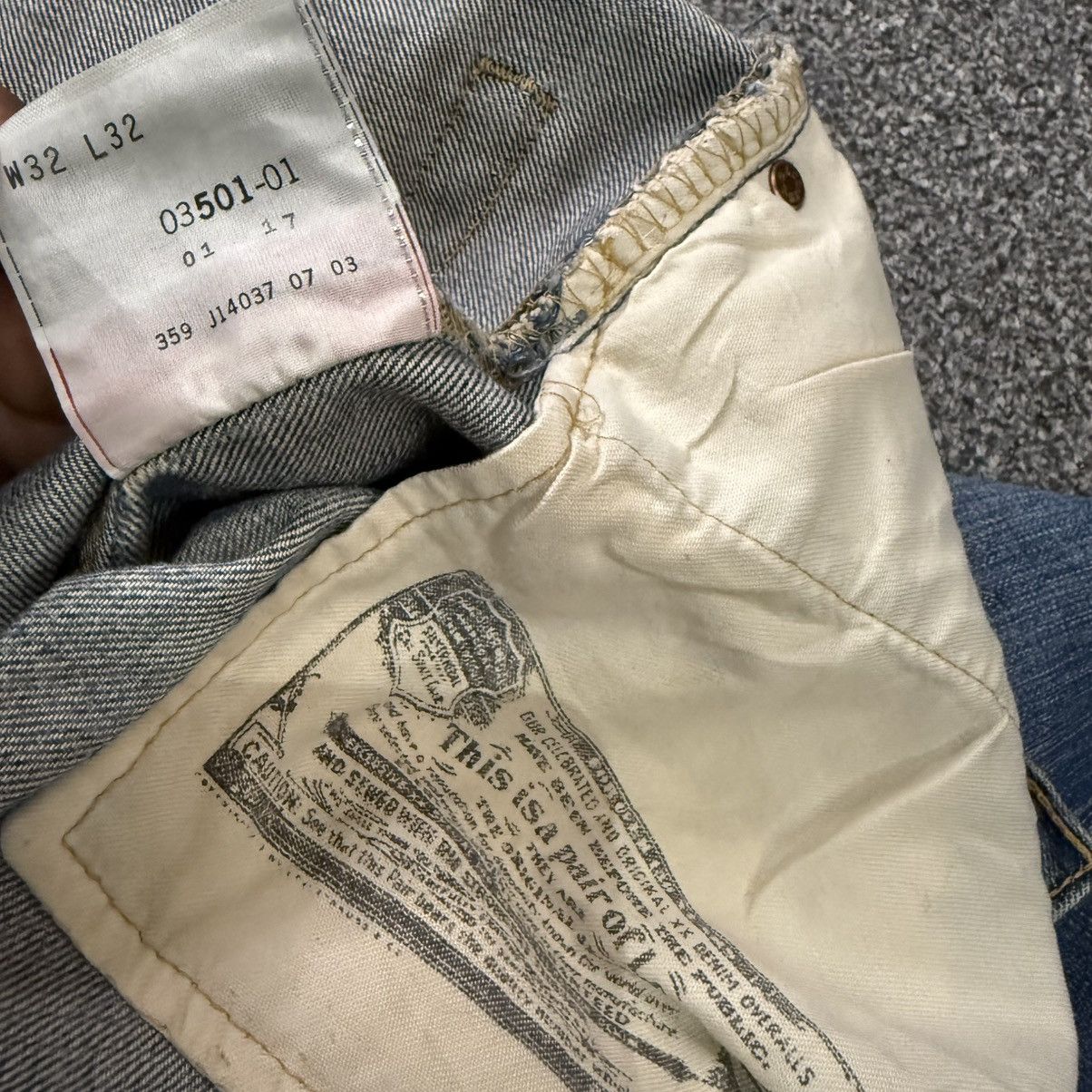 Levi's Vintage 2003 Levis 501 Distressed Faded Denim W32 Size US 32 / EU 48 - 16 Thumbnail
