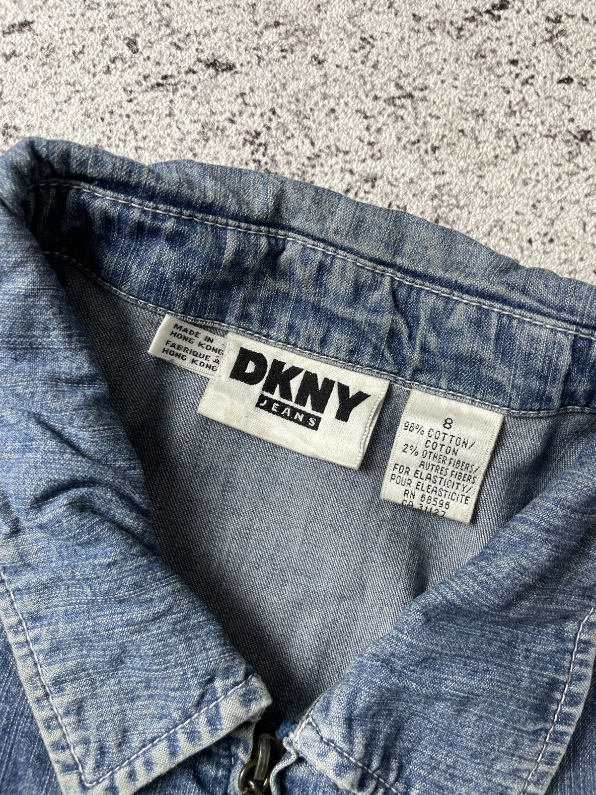 DKNY 90’s DKNY Donna Karan Outer Denim Shirt Jacket Size US L / EU 52-54 / 3 - 3 Thumbnail