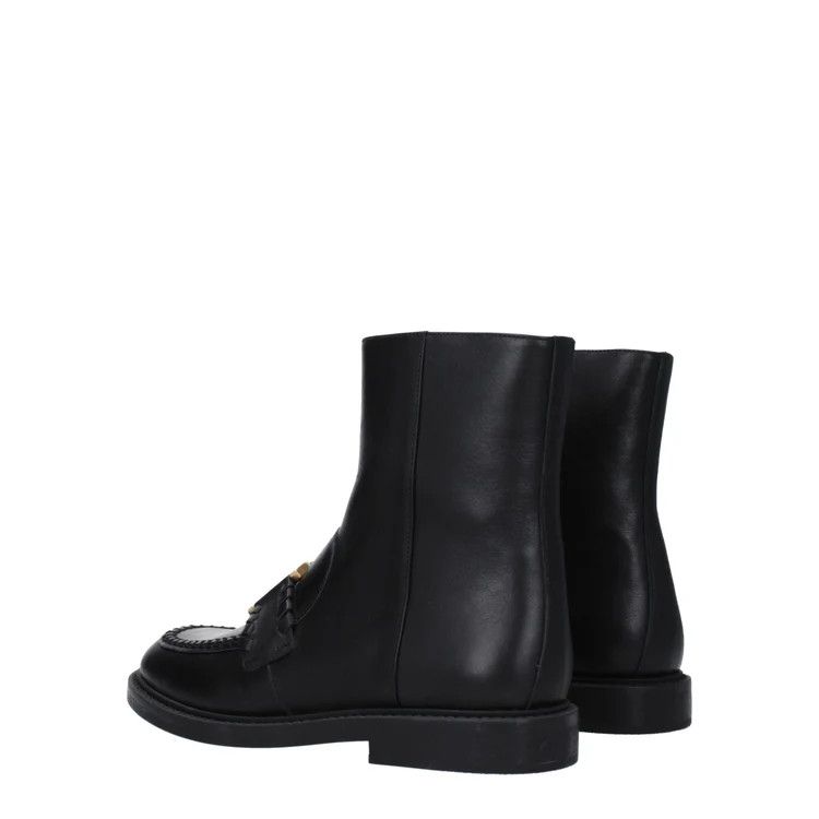 Chloe ob1o1e1024 Leather Ankle Boots in Black Size US 6 / IT 36 - 4 Thumbnail