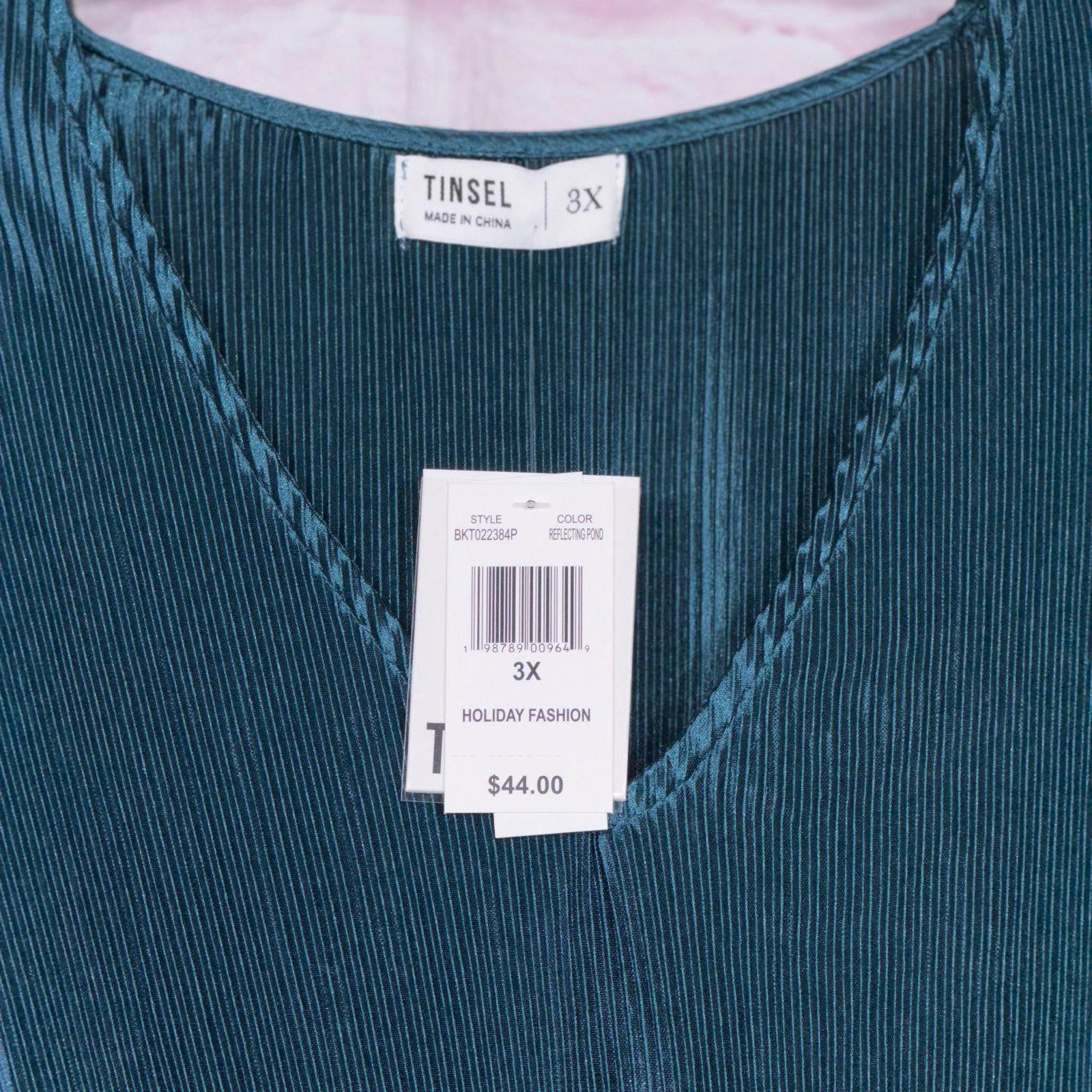 Other TINSEL Women's Plus Size 3X Pleated Tunic Top NWT Size 3XL / US 20-22 - 3 Thumbnail