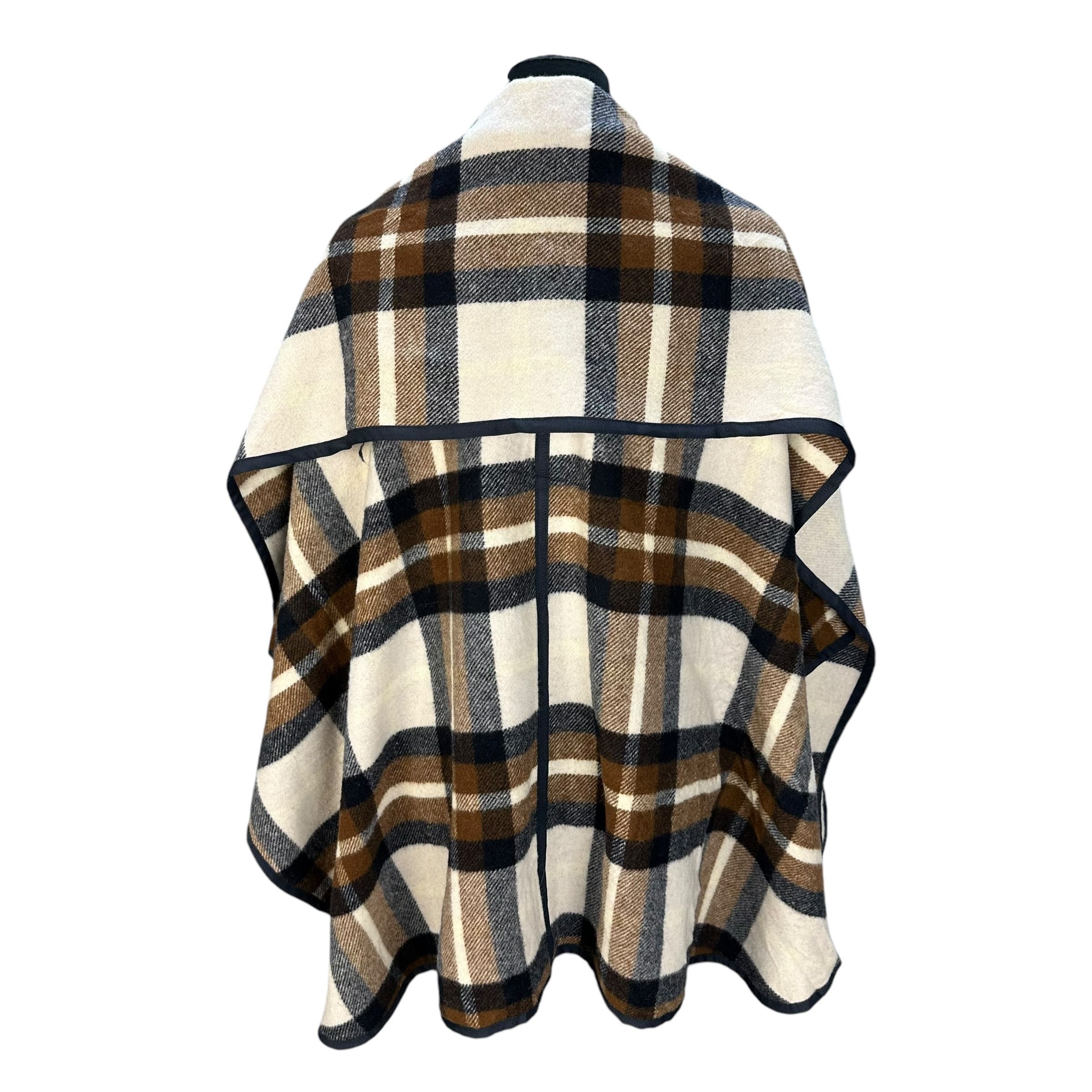 Other SNIDEL Checked Wool Shawl Capes Double Layered #A55-1262 Size US XXL / EU 58 / 5 - 12 Thumbnail