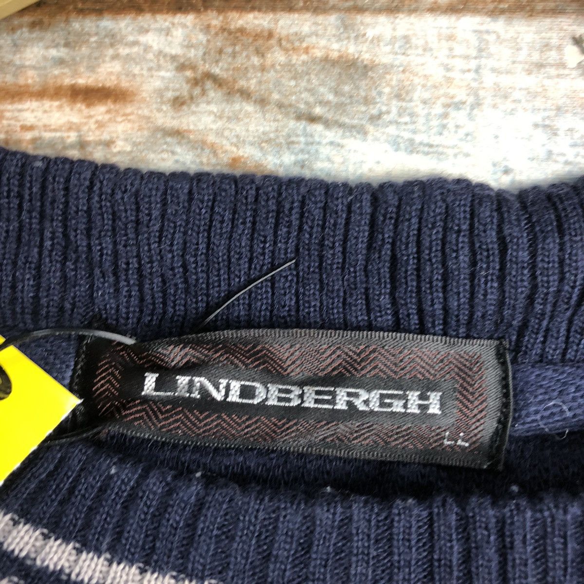 Lindbergh Dark Blue Knitwear sweatshirt #A2299