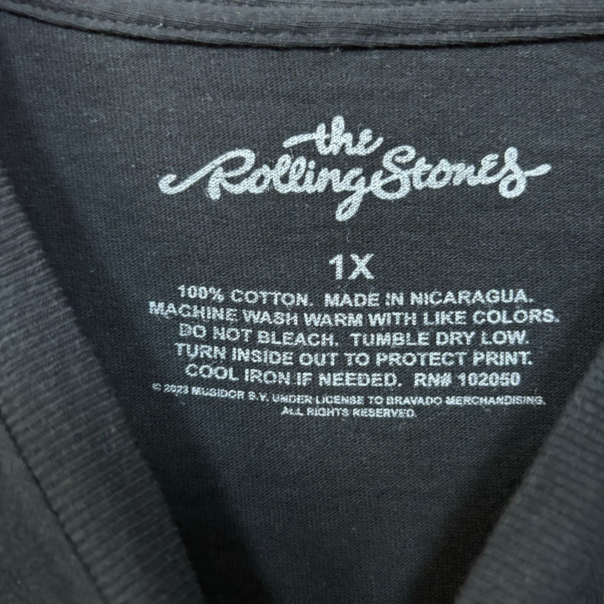 The Rolling Stones The Rolling Stones Groovy Spellout with Hot Lips Rock Tee 1X Size US XL / EU 56 / 4 - 4 Thumbnail