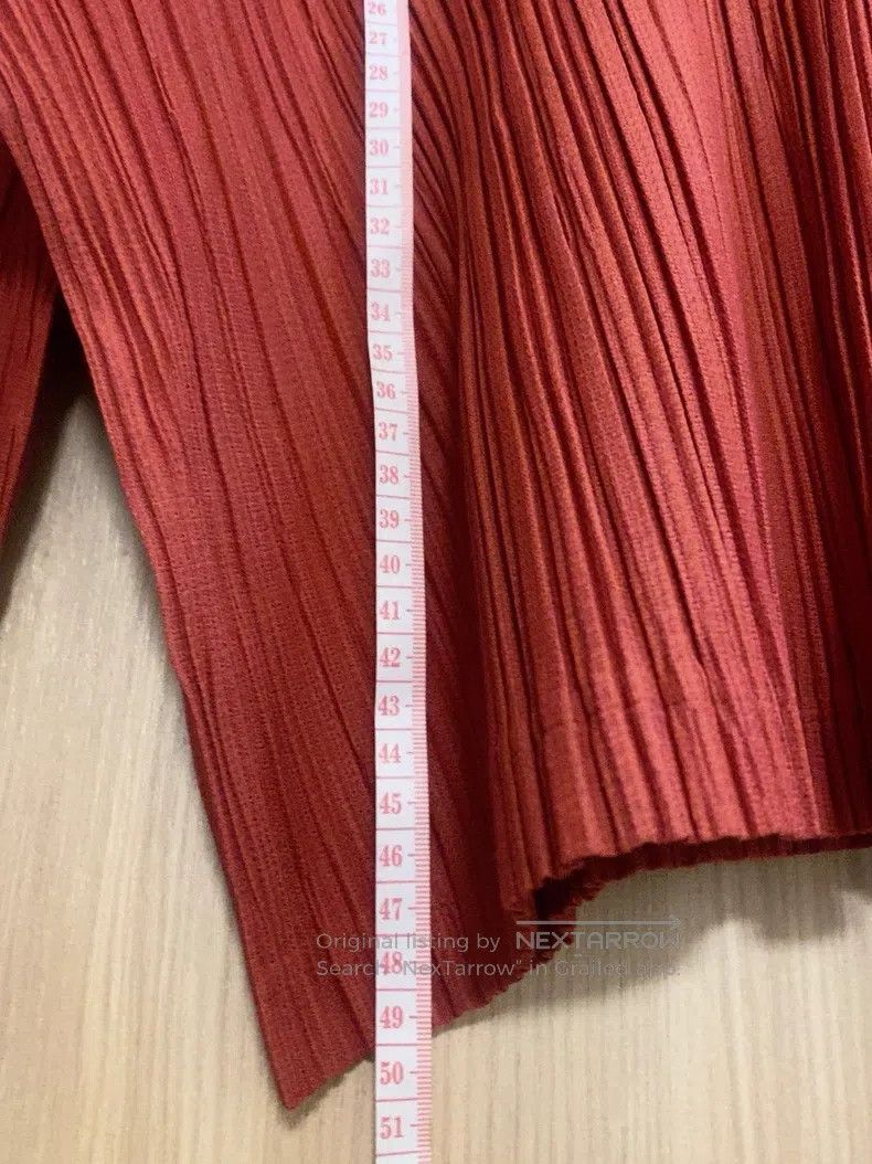 Issey Miyake Issey Miyake Red Long Sleeve Top Size L / US 10 / IT 46 - 6 Thumbnail