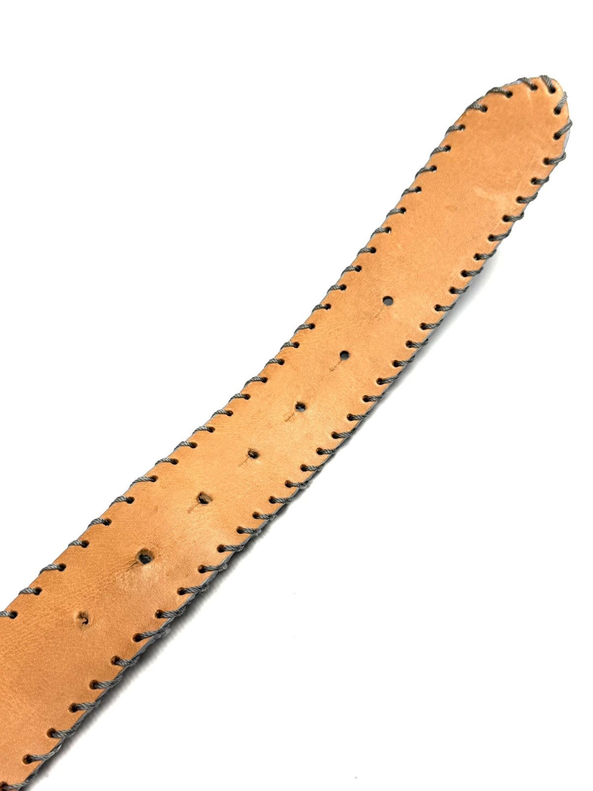Genuine Leather Y2K Reptile’s House Stingray Leather Belt Italy McBling Size 30 - 17 Thumbnail