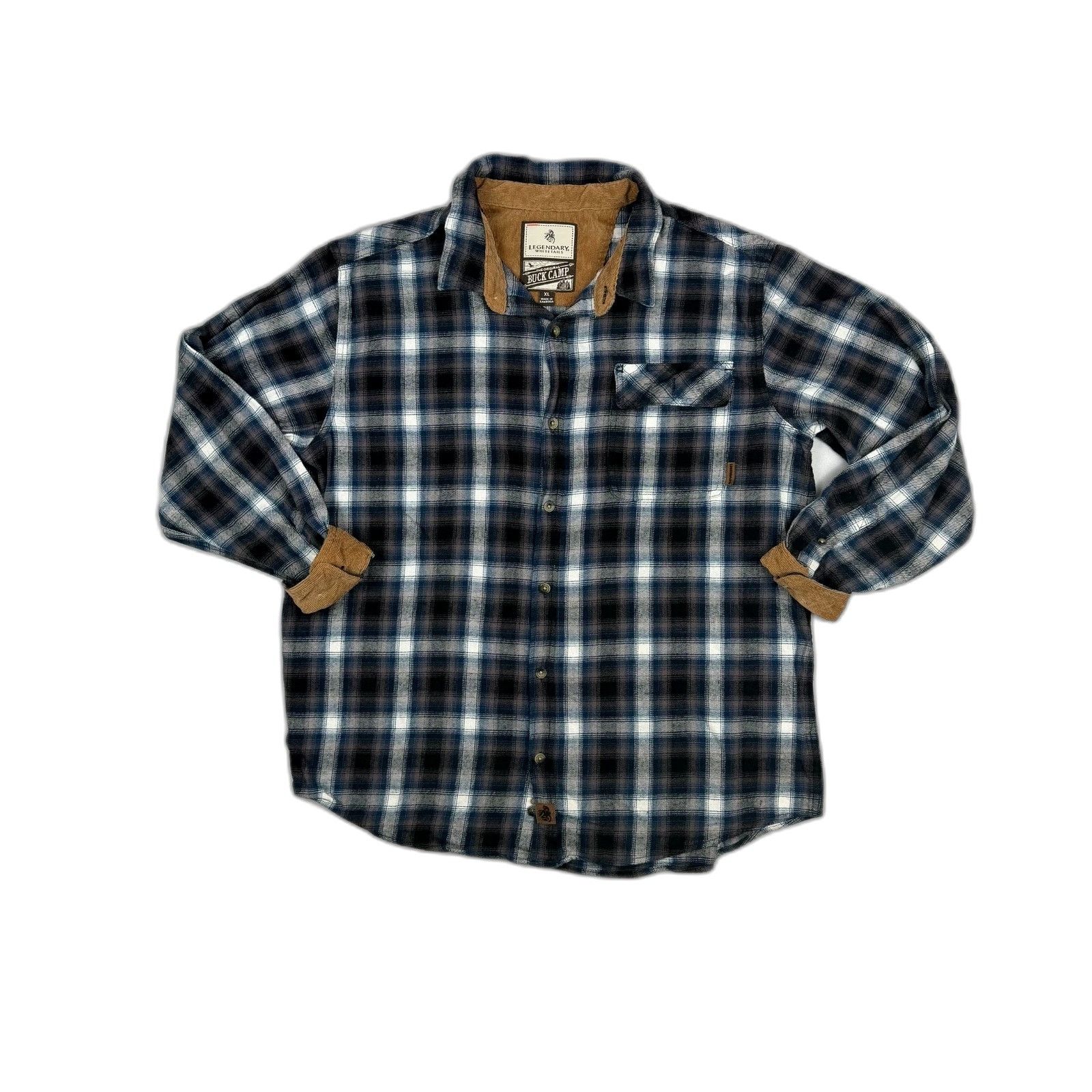 Legendary Goods Legendary Whitetails Buck Camp XL Flannel Shirt Green Brown Size US XL / EU 56 / 4 - 1 Thumbnail