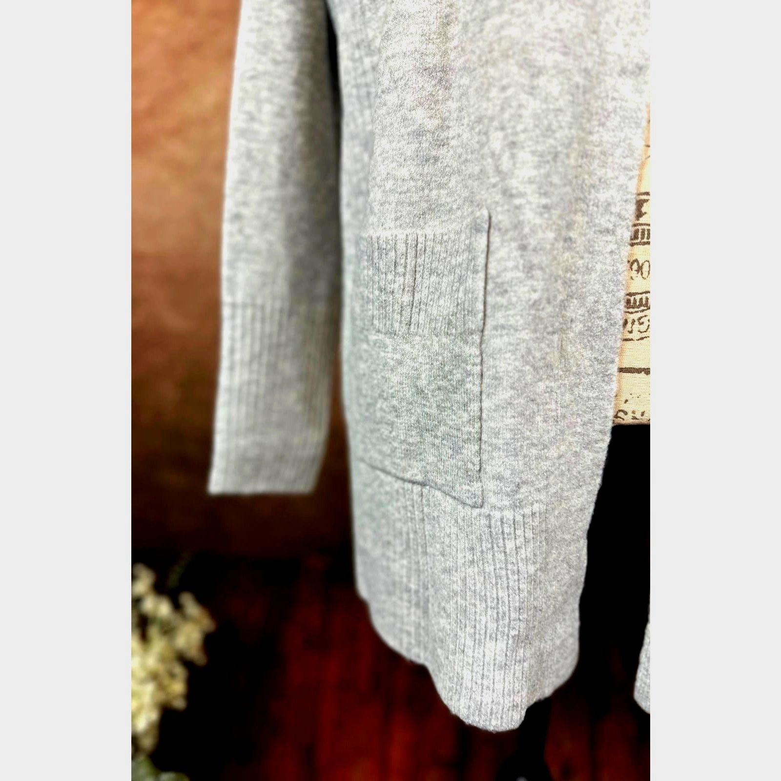 Other Love Ellie Two Pocket Open Cardigan - Gray - size L Size L / US 10 / IT 46 - 9 Thumbnail