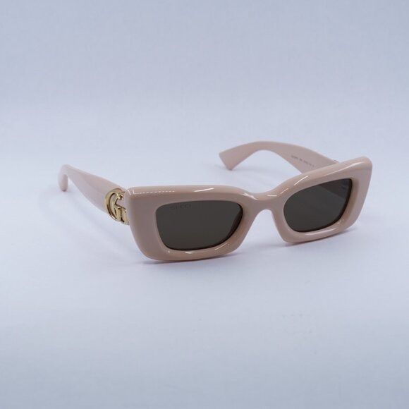 Gucci 🕶️ New Gucci GG1827S 005 Sunglasses - Pink Frame, Brown Size ONE SIZE - 5 Thumbnail
