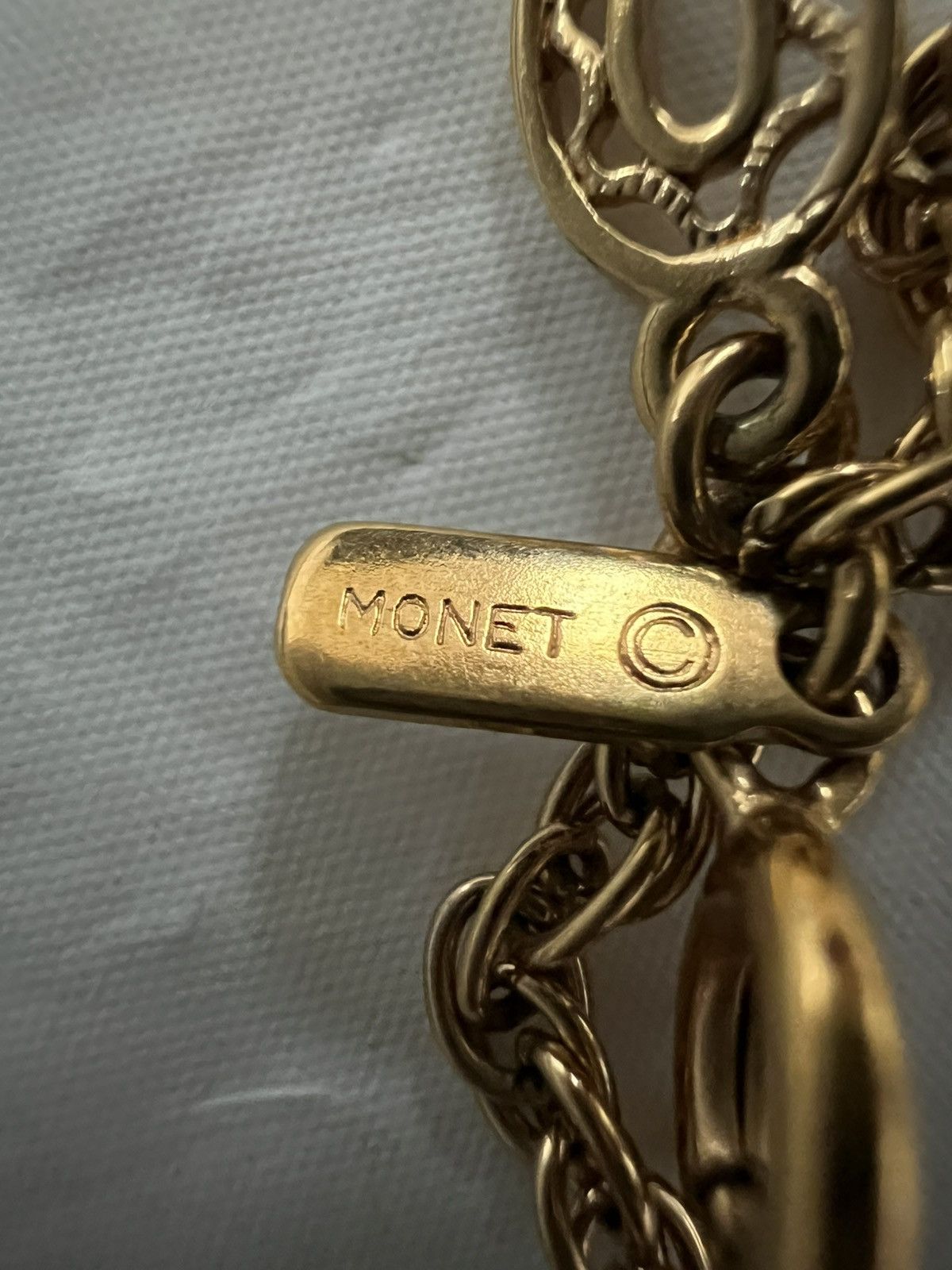 Monet VTG Monet 52” Double Strand Gold Tone Oval Link Necklace Size ONE SIZE - 8 Thumbnail