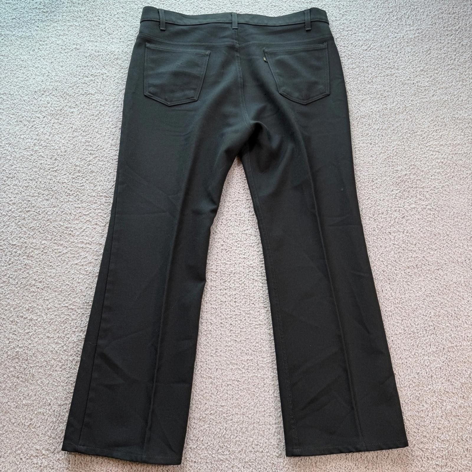 Levi's Vintage 90s Levis 601 Black Bootcut Pants Mens 40x30 Western Size 48R - 2 Thumbnail