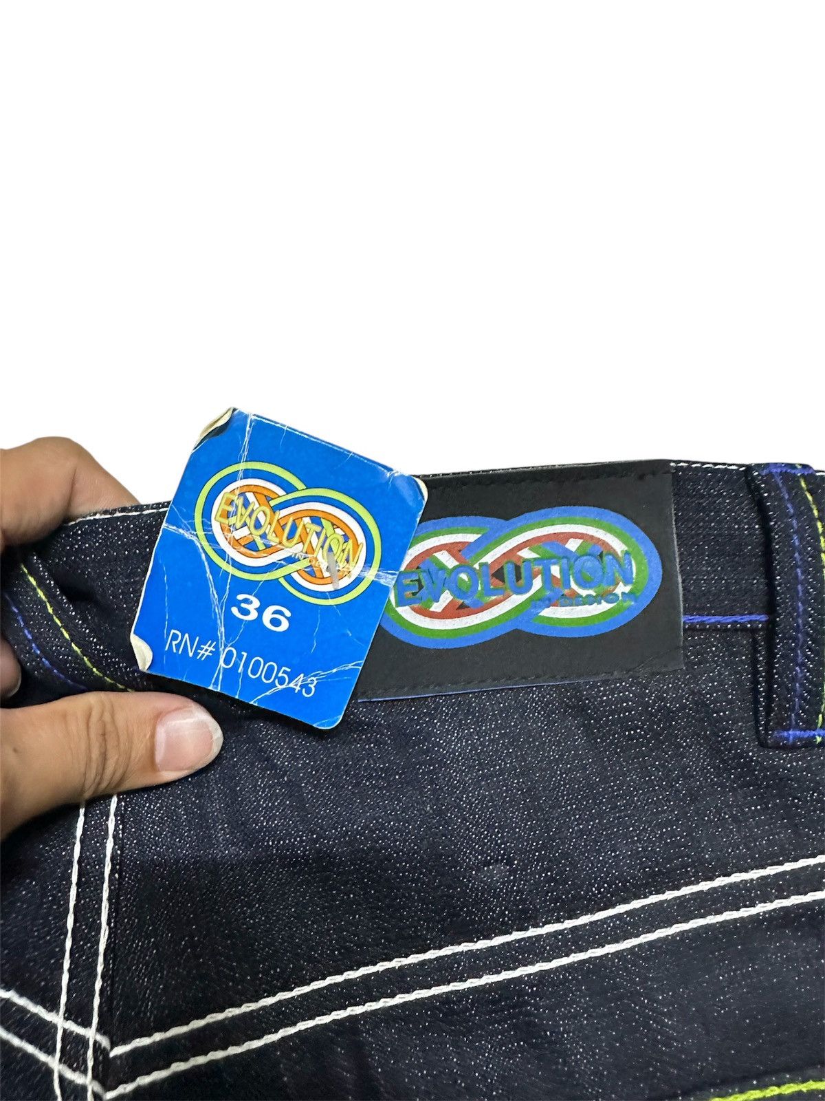 GOA 2000 Deadstock Evolution Design Jorts Y2K Jnco Goa Lgb Style Size US 36 / EU 52 - 3 Thumbnail