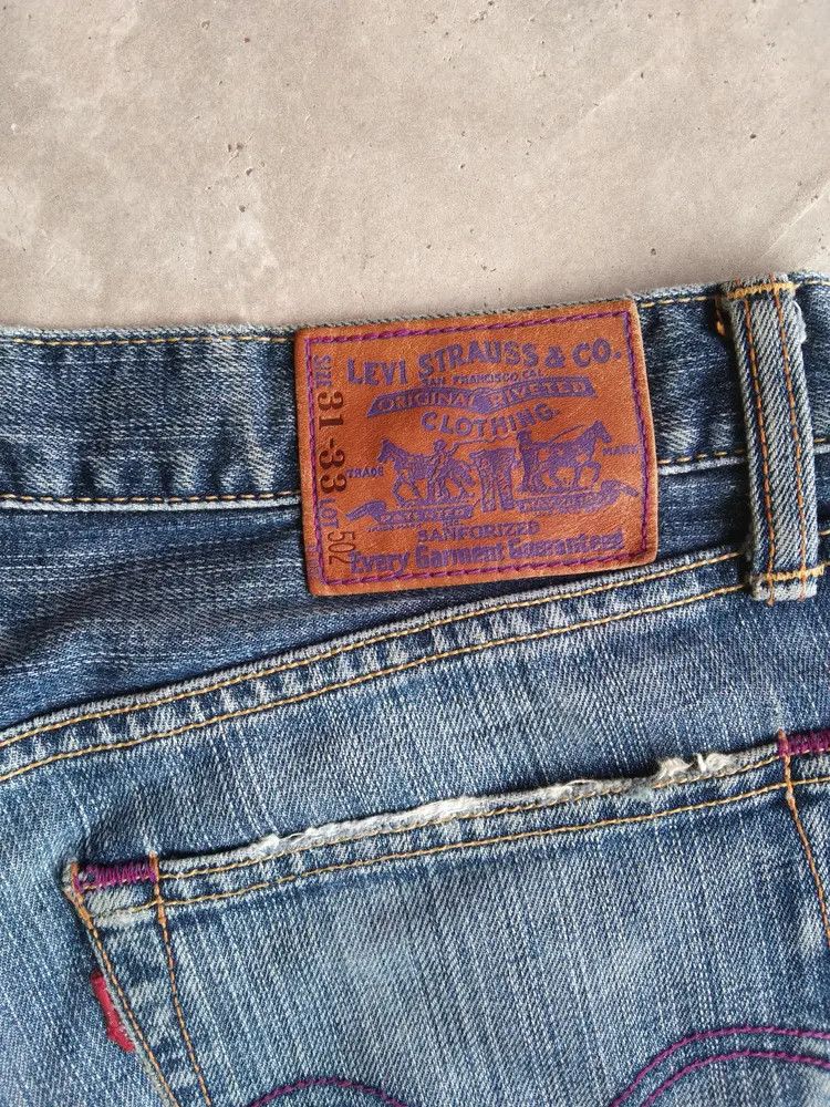 Levi's Vintage Levi's Jeans 502 Distressed Denim 30x31 Size US 30 / EU 46 - 3 Thumbnail
