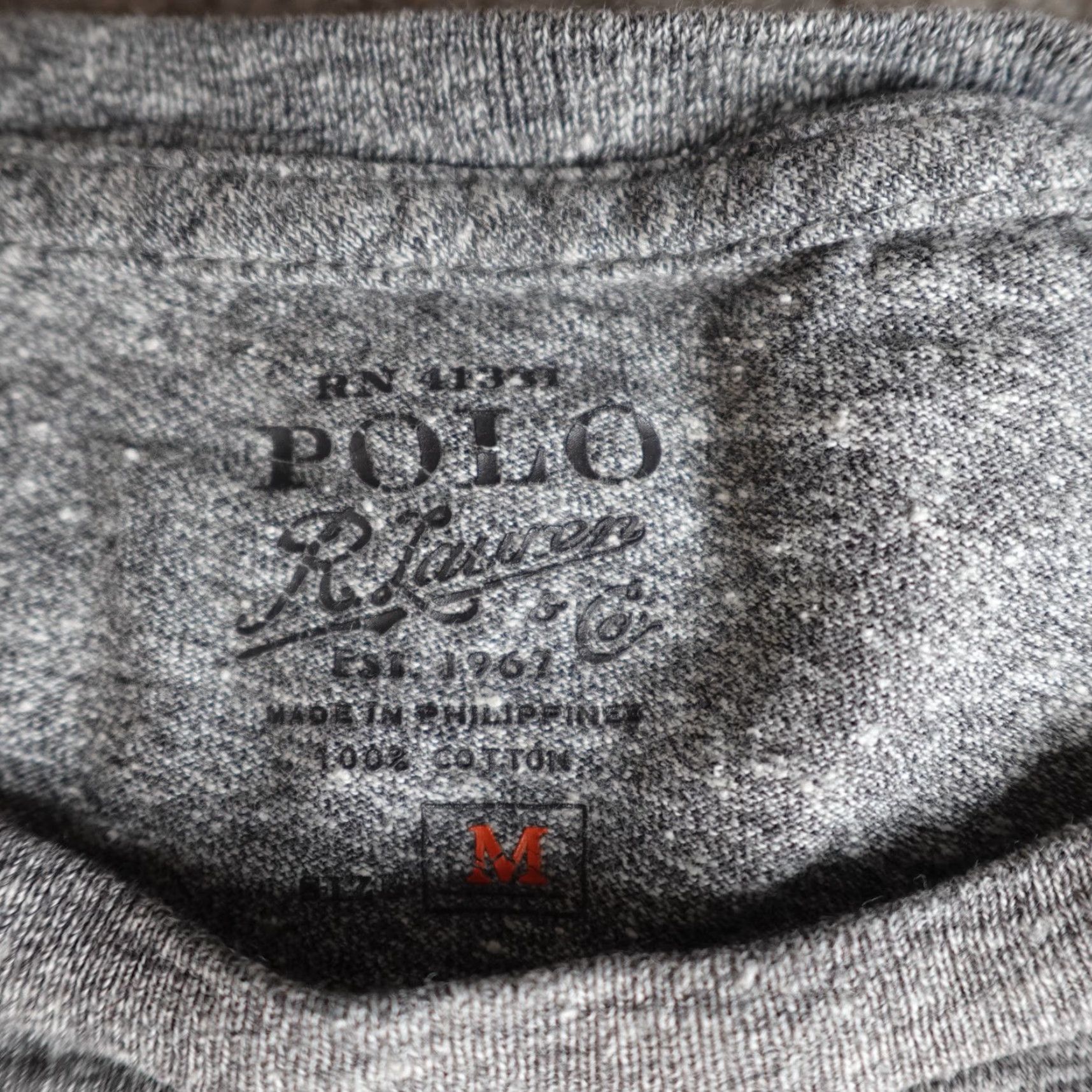 Polo Ralph Lauren Polo Ralph Lauren Shirt M Gray Short Sleeve Crew Neck Logo Knit Cotton Regular Men Size US M / EU 48-50 / 2 - 3 Thumbnail