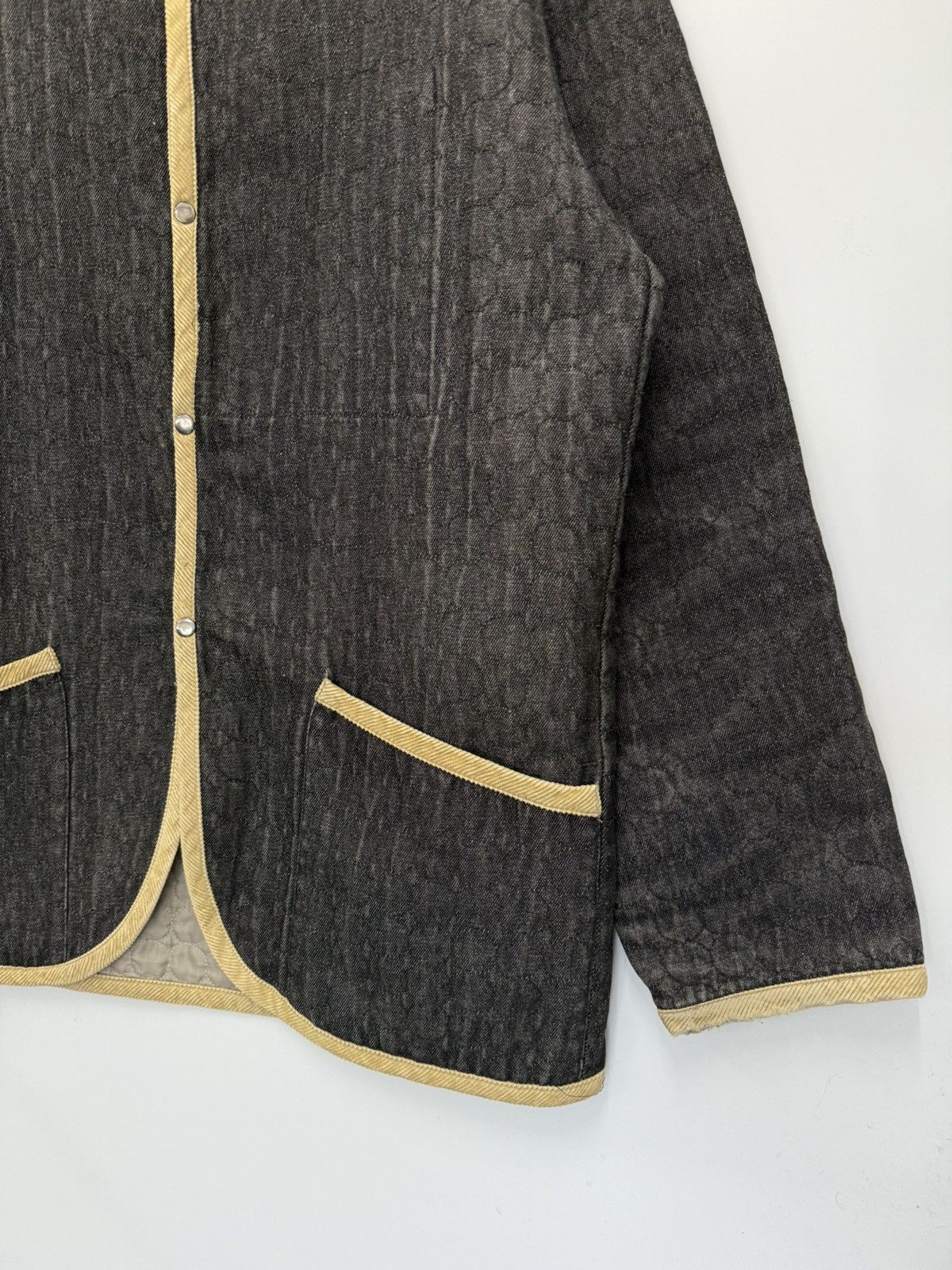 Global Work 🔥 DENIM GLOBAL WORK QUILTED CORD COLLAR LIGHT JACKET - M Size US M / EU 48-50 / 2 - 2 Thumbnail