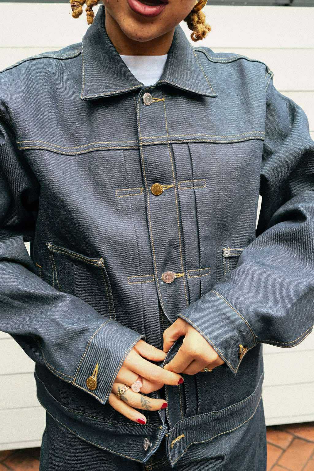 A.P.C. × Brain Dead Brain Dead x A.P.C. Selvedge Trucker Jacket - Indigo Size US S / EU 44-46 / 1 - 13 Thumbnail
