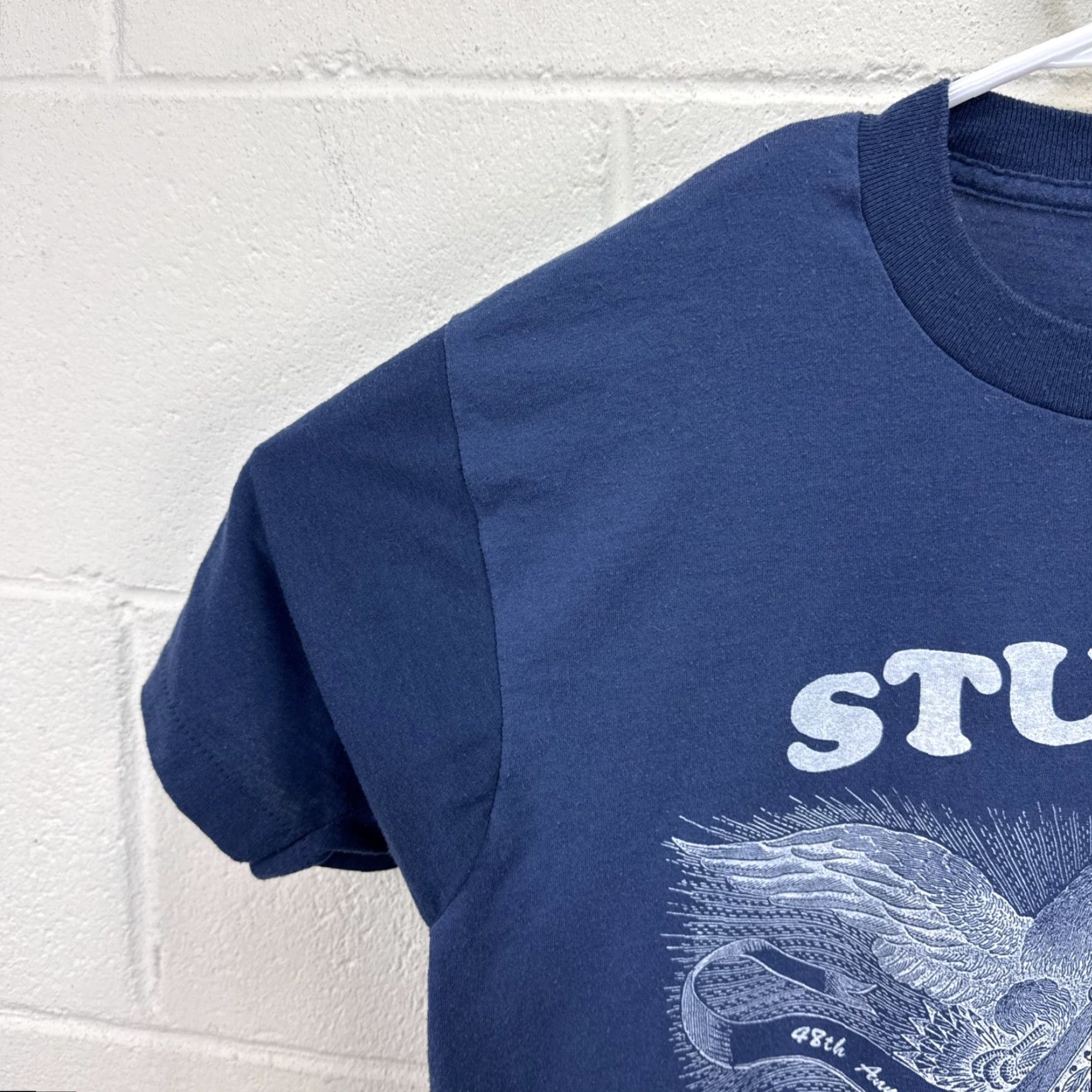 Vintage VINTAGE Sturgis T-shirt 1988 1989 Biker Motorcycle USA Graphic Print Crew Neck Short Sleeve Men M Blue Black Hills 48th Annual Eagle Size US M / EU 48-50 / 2 - 3 Thumbnail