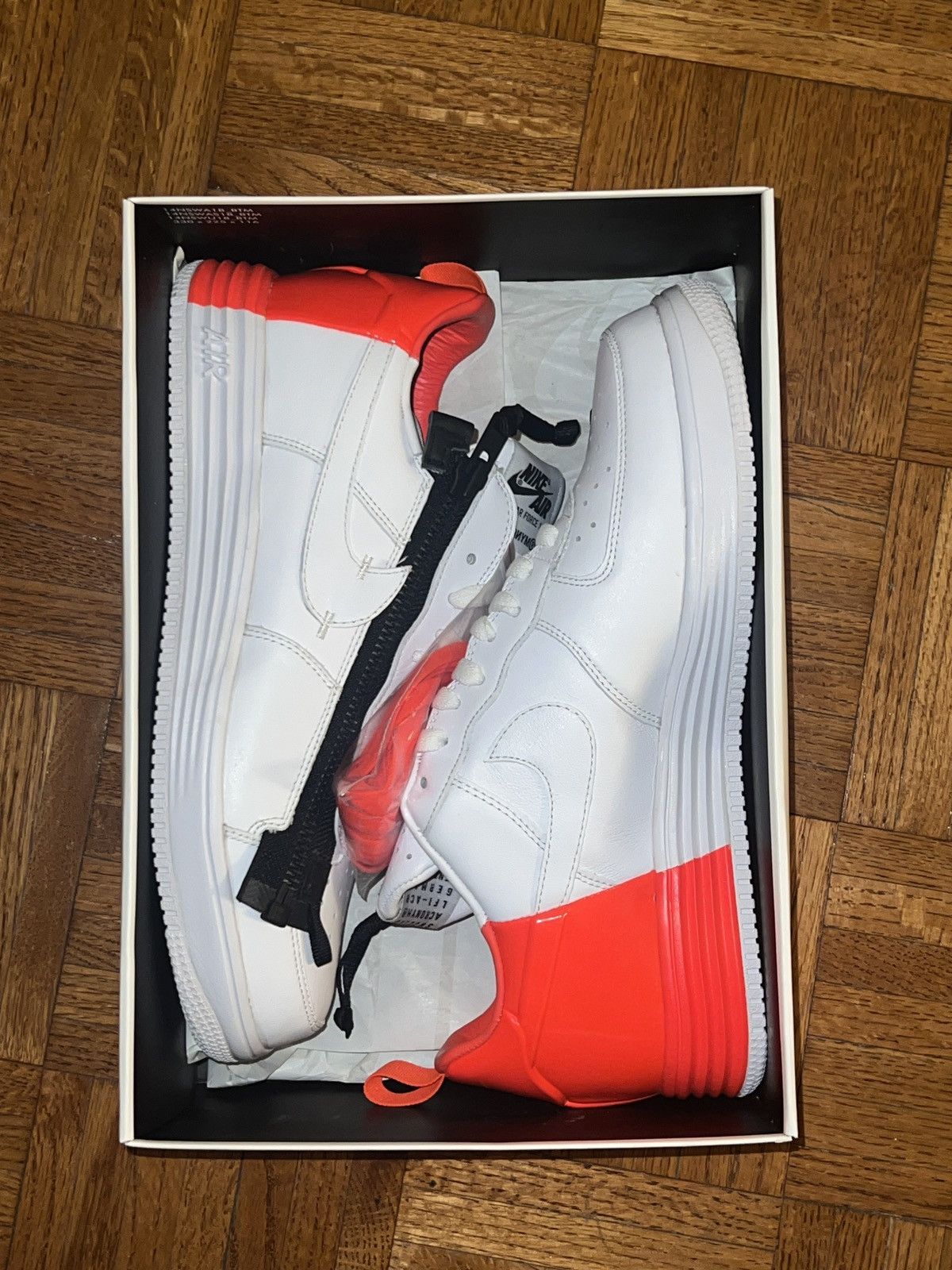 Acronym × Nike Nike Lunar Force 1 SP - DS! NEW - White/Bright Crimson Size US 11 / EU 44 - 6 Thumbnail