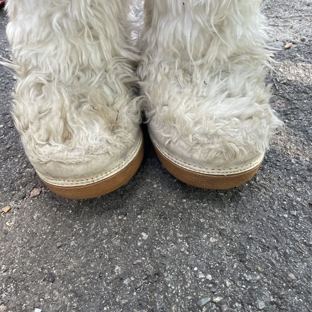 Vintage FUR YETI MOHAIR WINTER SNOW MOON Y2K UNT BOOTS SHOES LIKE DI Size US 6.5 / EU 39-40 - 6 Thumbnail