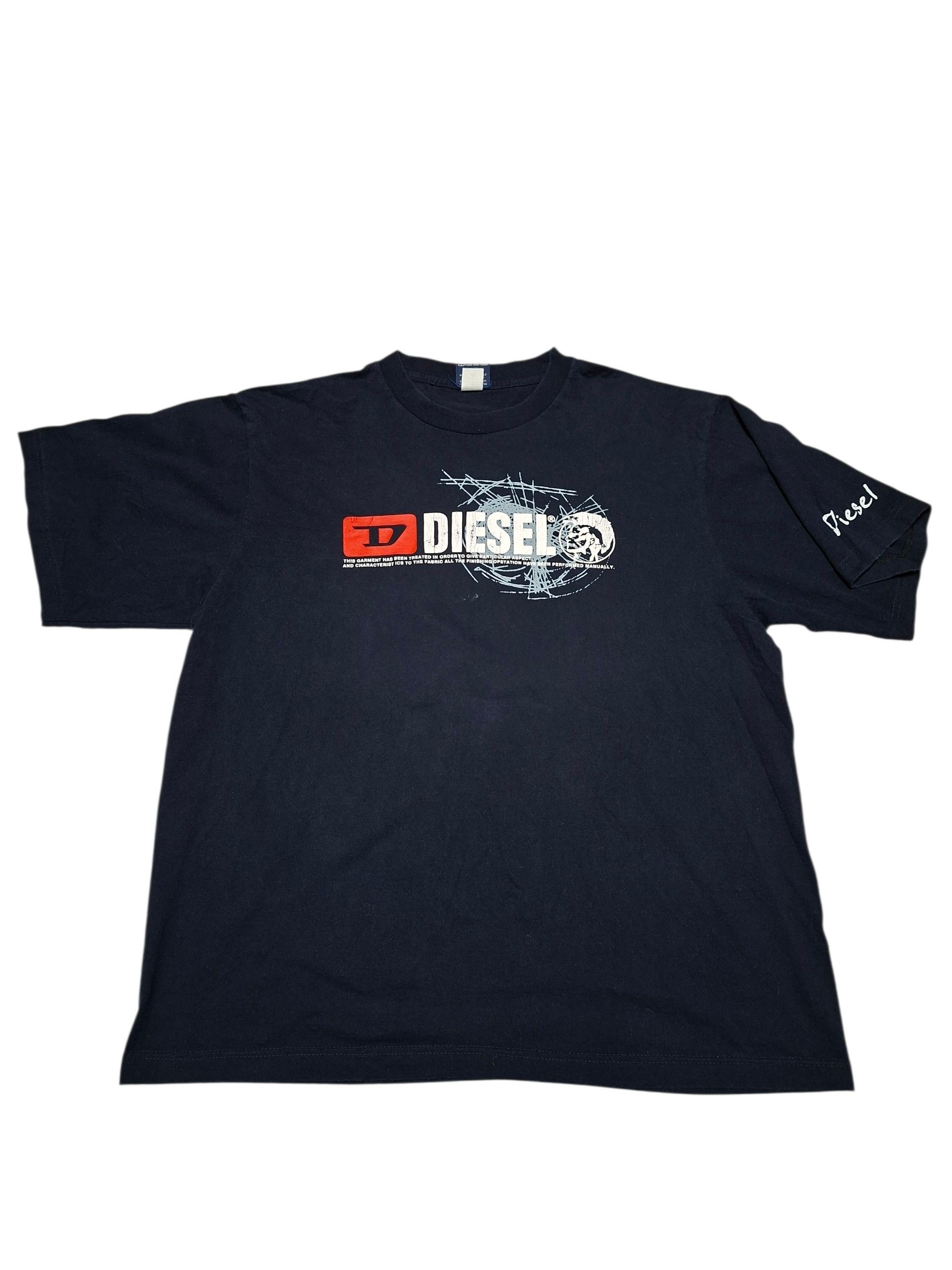 Diesel DIESEL VINTAGE 00S AVANT GARDE BIG LOGO TEE Size US XXL / EU 58 / 5 - 1 Thumbnail