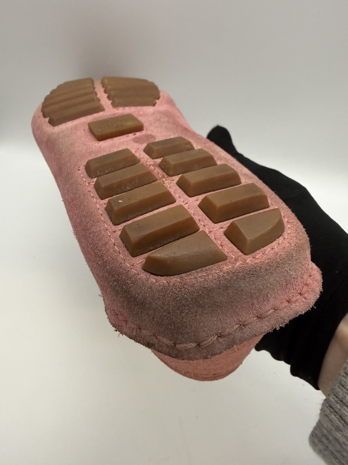 Gucci Gucci Bamboo Horsebit Suede Driving Loafers —Dusty Rose Pink Size US 11 / EU 44 - 22 Thumbnail