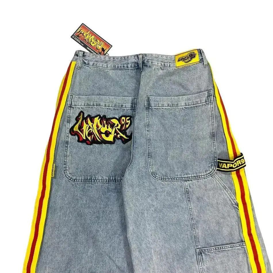 Japanese Brand Street Casual Fire Baggy Denim Size US 32 / EU 48 - 5 Thumbnail