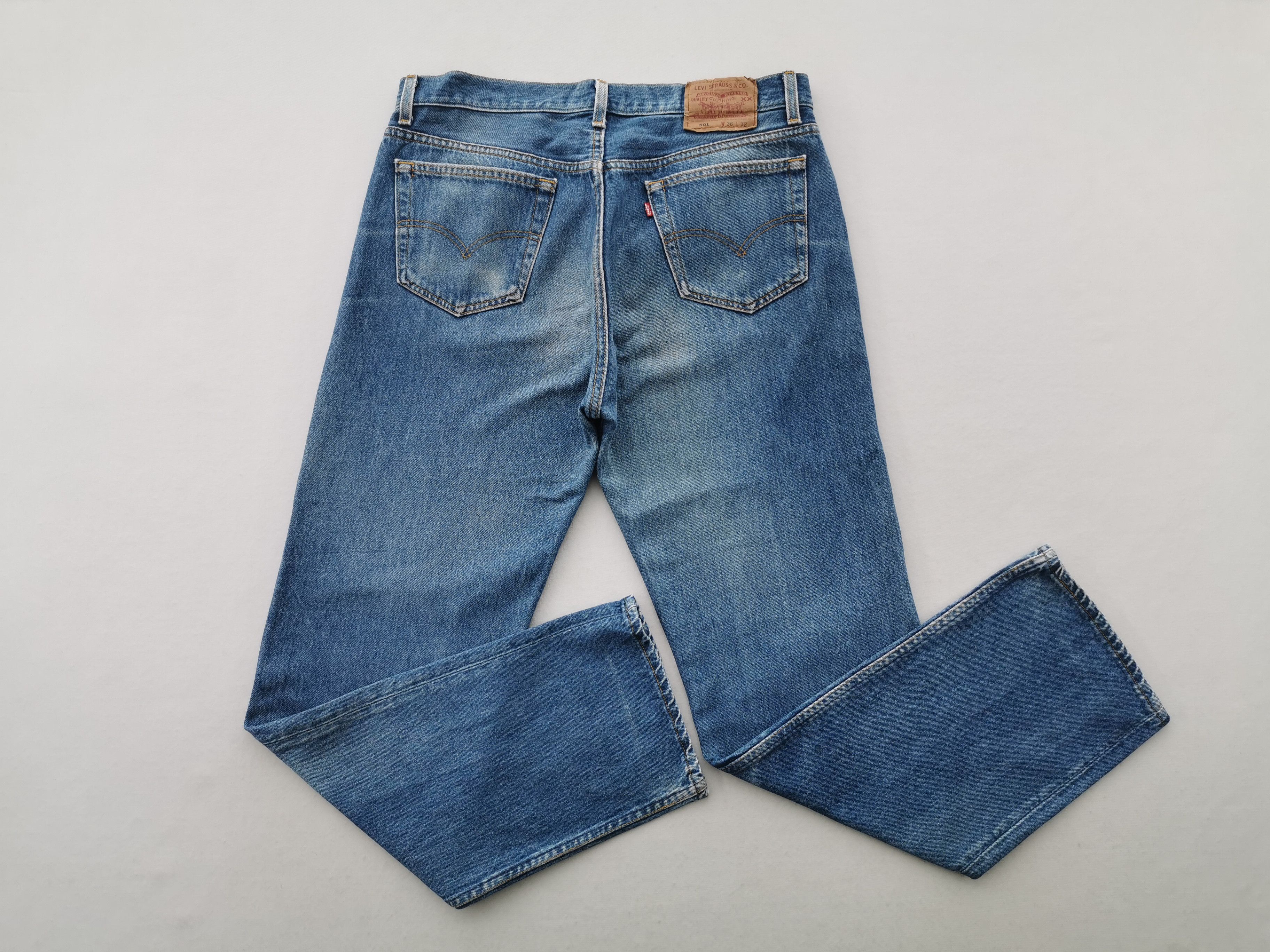 Levi's Vintage 90's Levis Lot 501 Denim Made In USA Size 30/36x32 Size US 36 / EU 52 - 5 Thumbnail