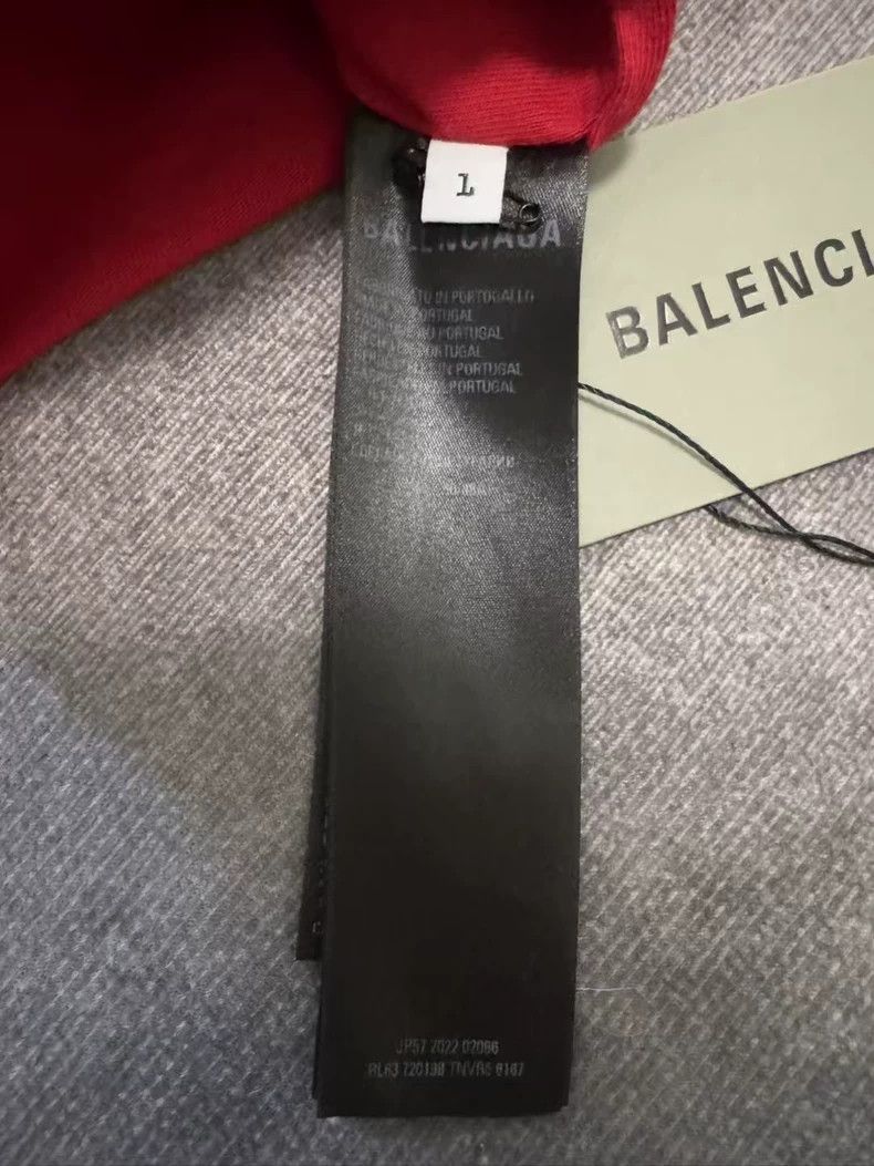 Balenciaga Balenciaga Solid color logo with short sleeves on both sid Size US S / EU 44-46 / 1 - 3 Thumbnail