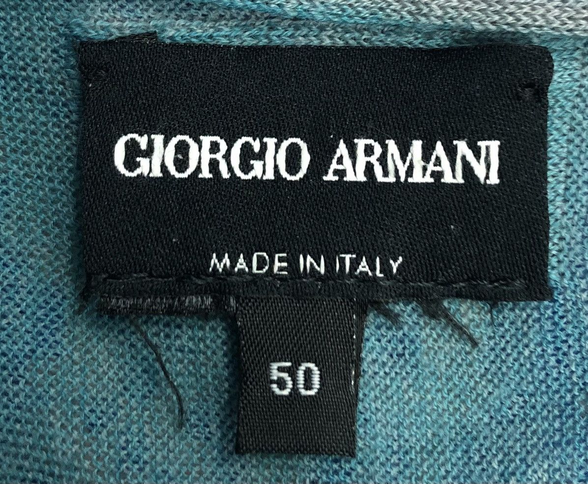 Giorgio Armani × Vintage Giorgio Armani Lightweight Knit V-Neck Sweater Made in Italy Size US M / EU 48-50 / 2 - 15 Thumbnail