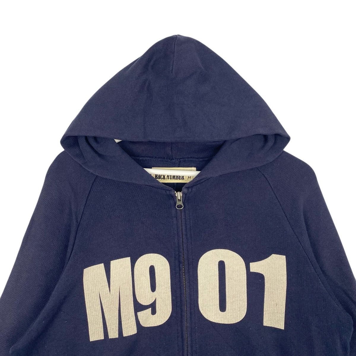 Vintage Vintage Japanese Brand Back Number Full Zip Hoodie Sweater Size US M / EU 48-50 / 2 - 4 Thumbnail