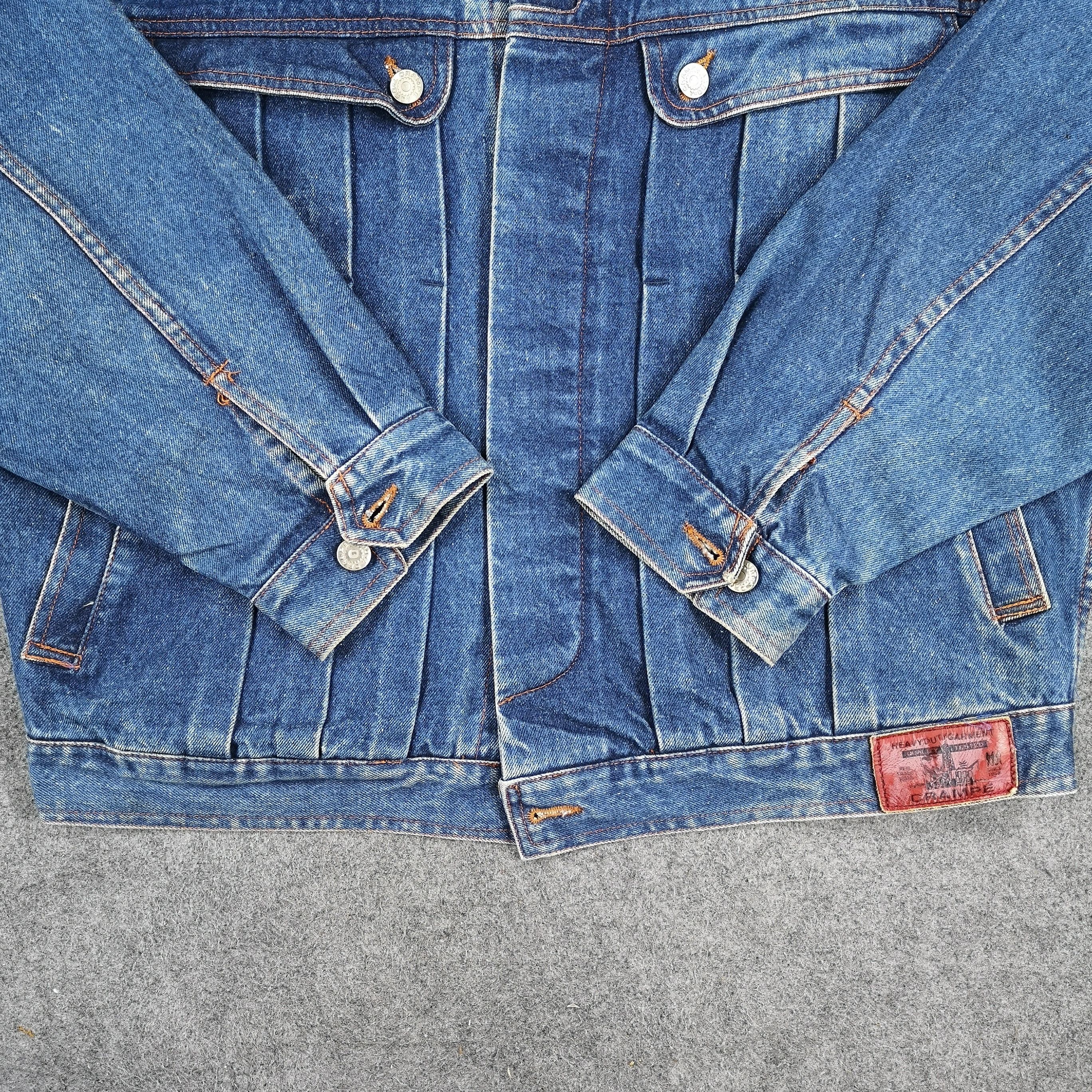 Vintage Vintage Crampe Blue Denim Trucker Jacket Size US L / EU 52-54 / 3 - 4 Thumbnail