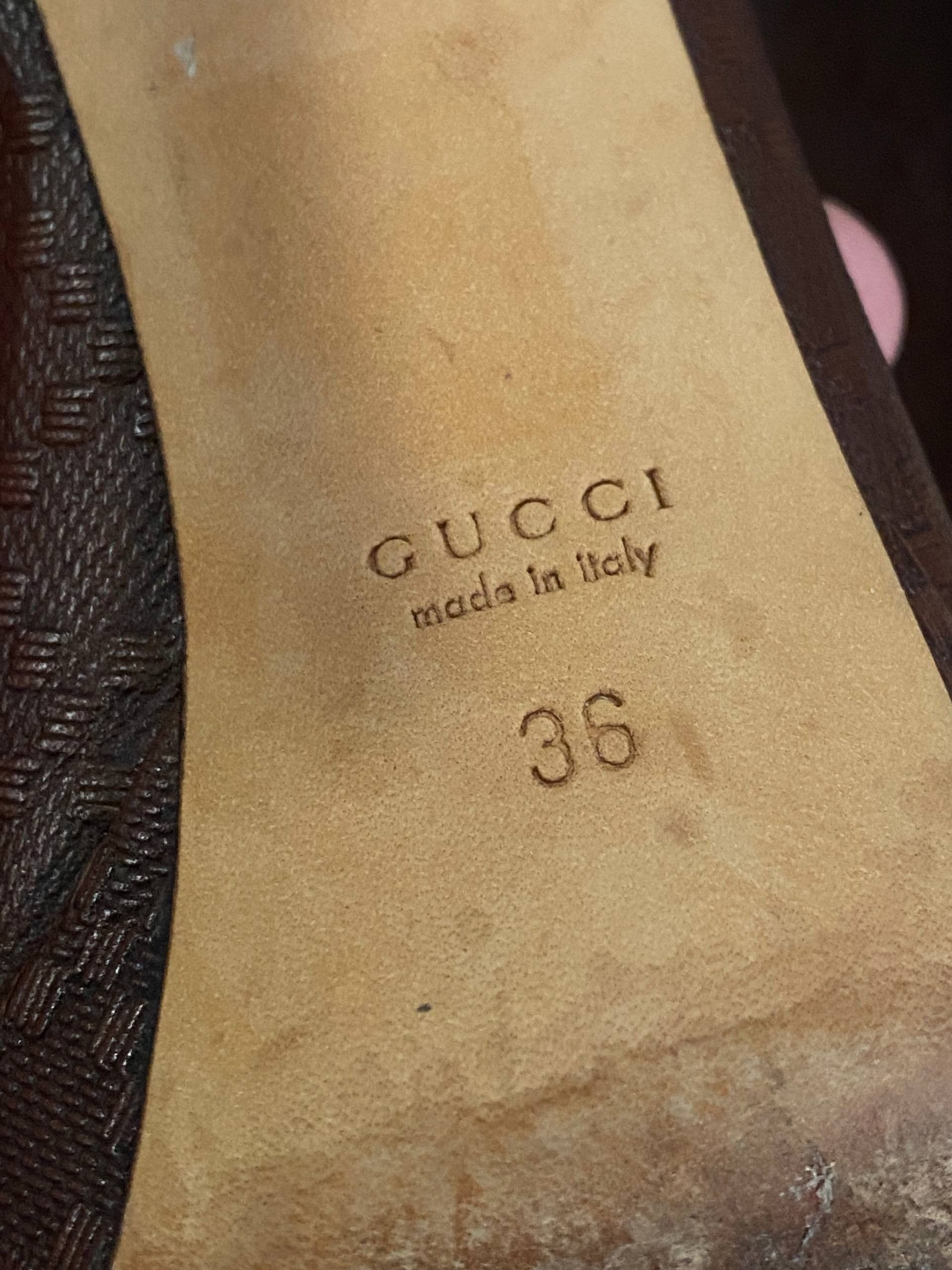 Gucci Gucci By Tom Ford Monogram Platform Pumps Heels Leather Size US 6 / IT 36 - 12 Thumbnail