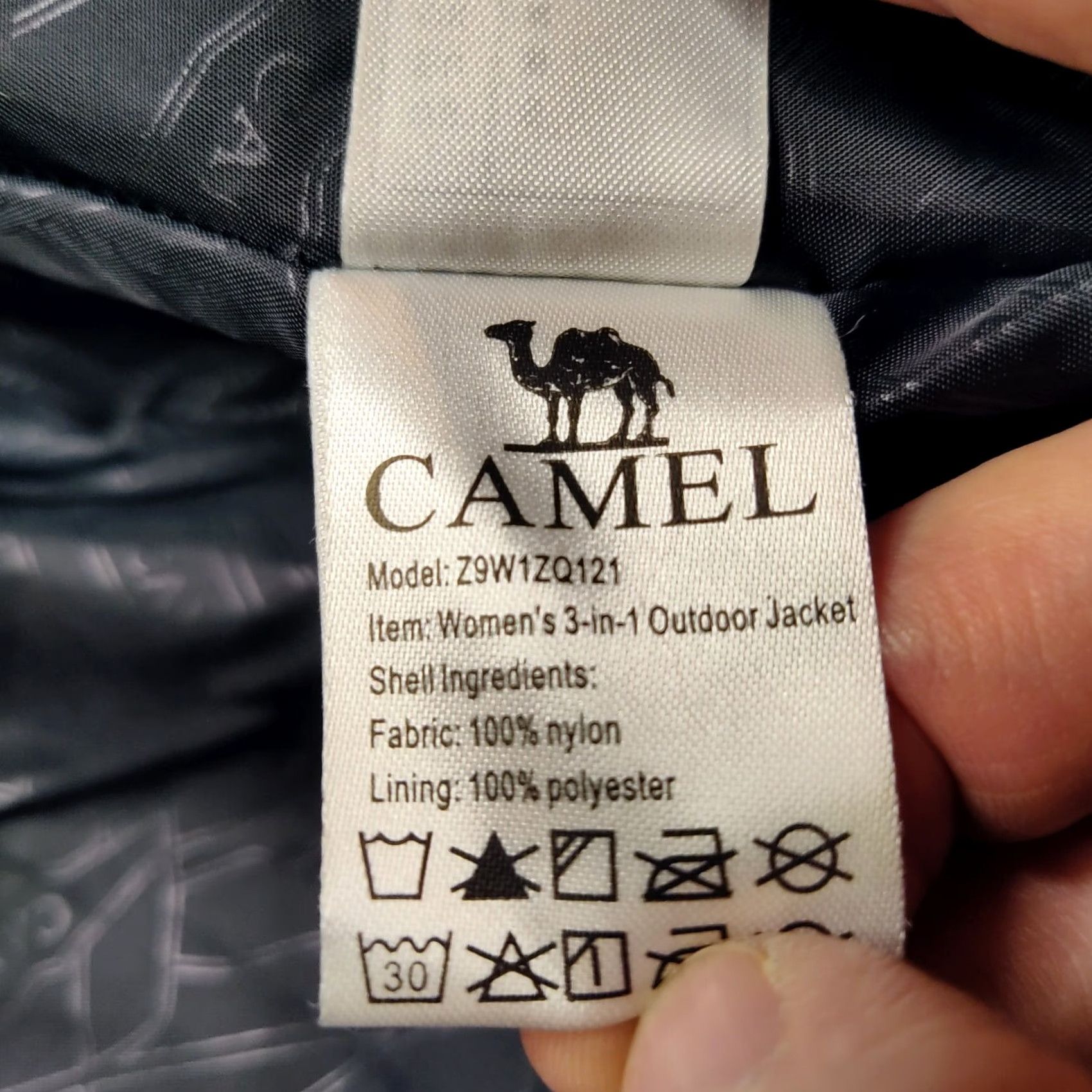 Camel VINTAGE CAMEL Women Small Black 3-in-1 Ski Jacket Nylon Coat + Windbreaker + Fleece NEW Size S / US 4 / IT 40 - 7 Thumbnail