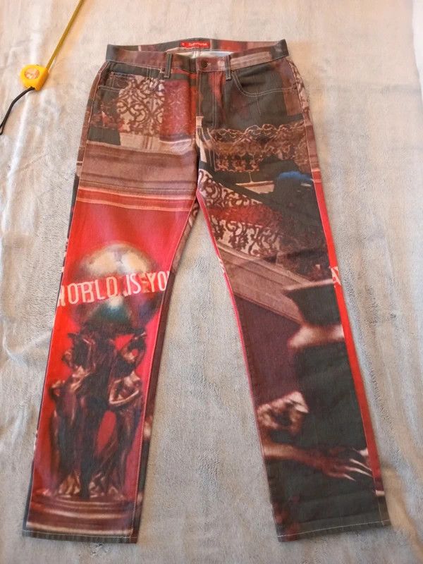 Supreme Supreme Scarface The World is Yours Jeans Size US 32 / EU 48 - 9 Thumbnail