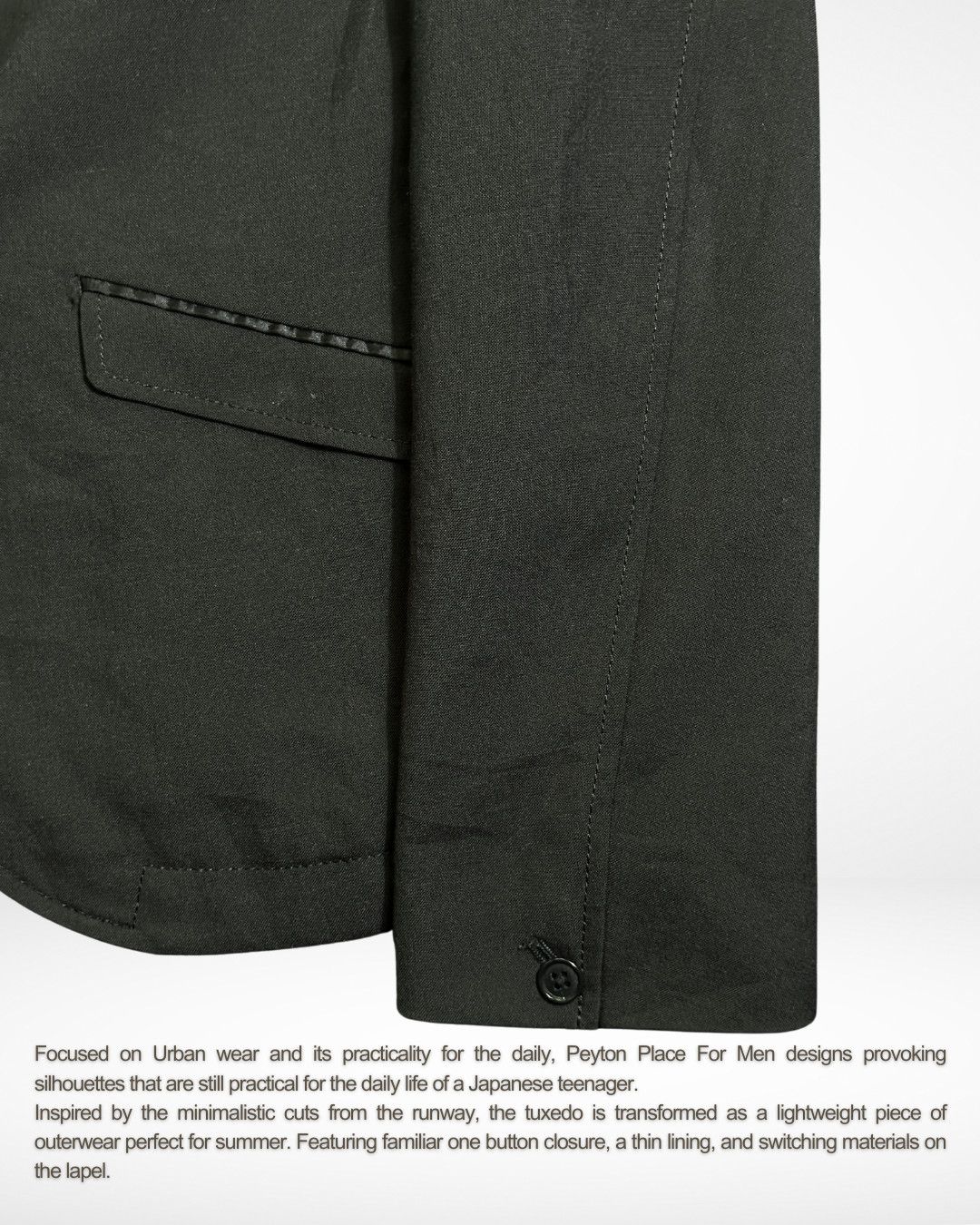 Peyton Place For Men 2000s Hedi Slimane Style Tuxedo Jacket