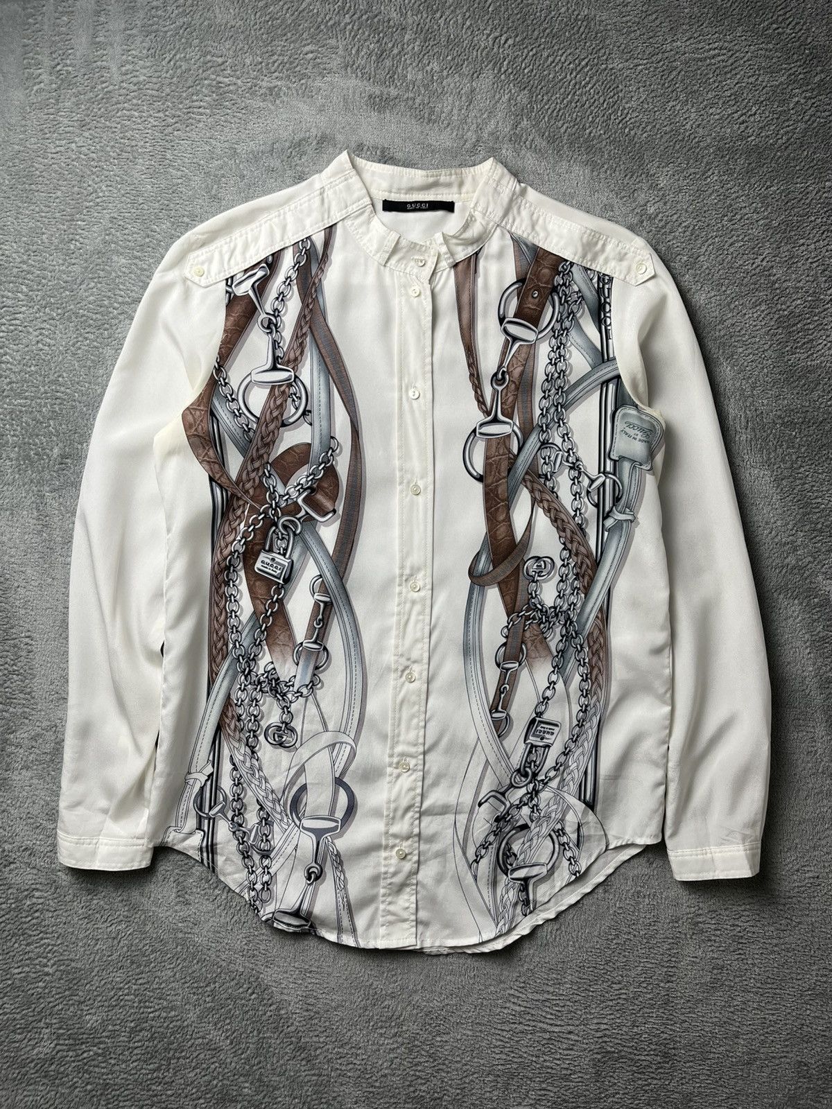 Gucci Gucci - Tom ford - SS11 Resort 11 Horsebit Shirt Size XS / US 0-2 / IT 36-38 - 1 Thumbnail